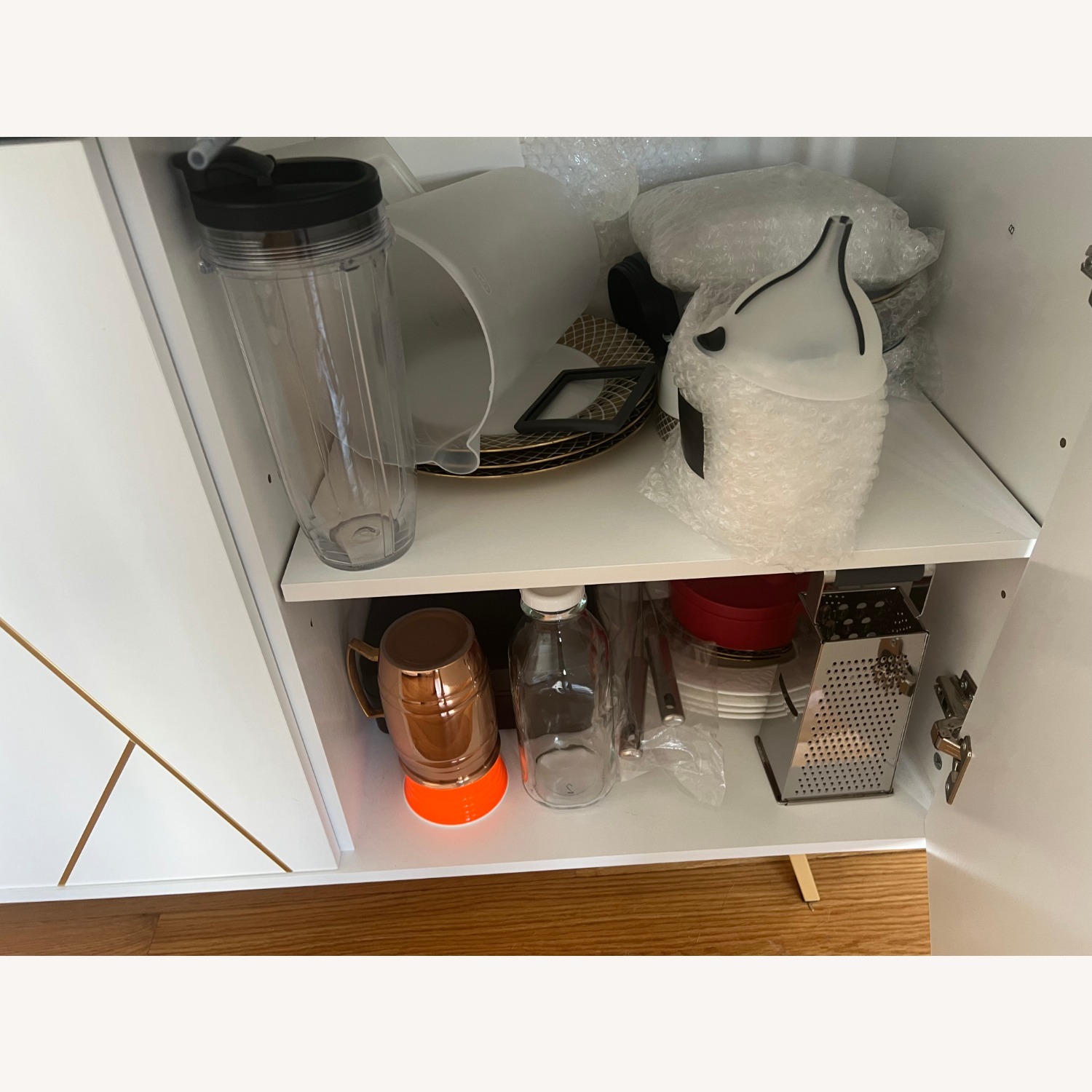 Wayfair Edou White Storage Cabinet Credenza - image-3