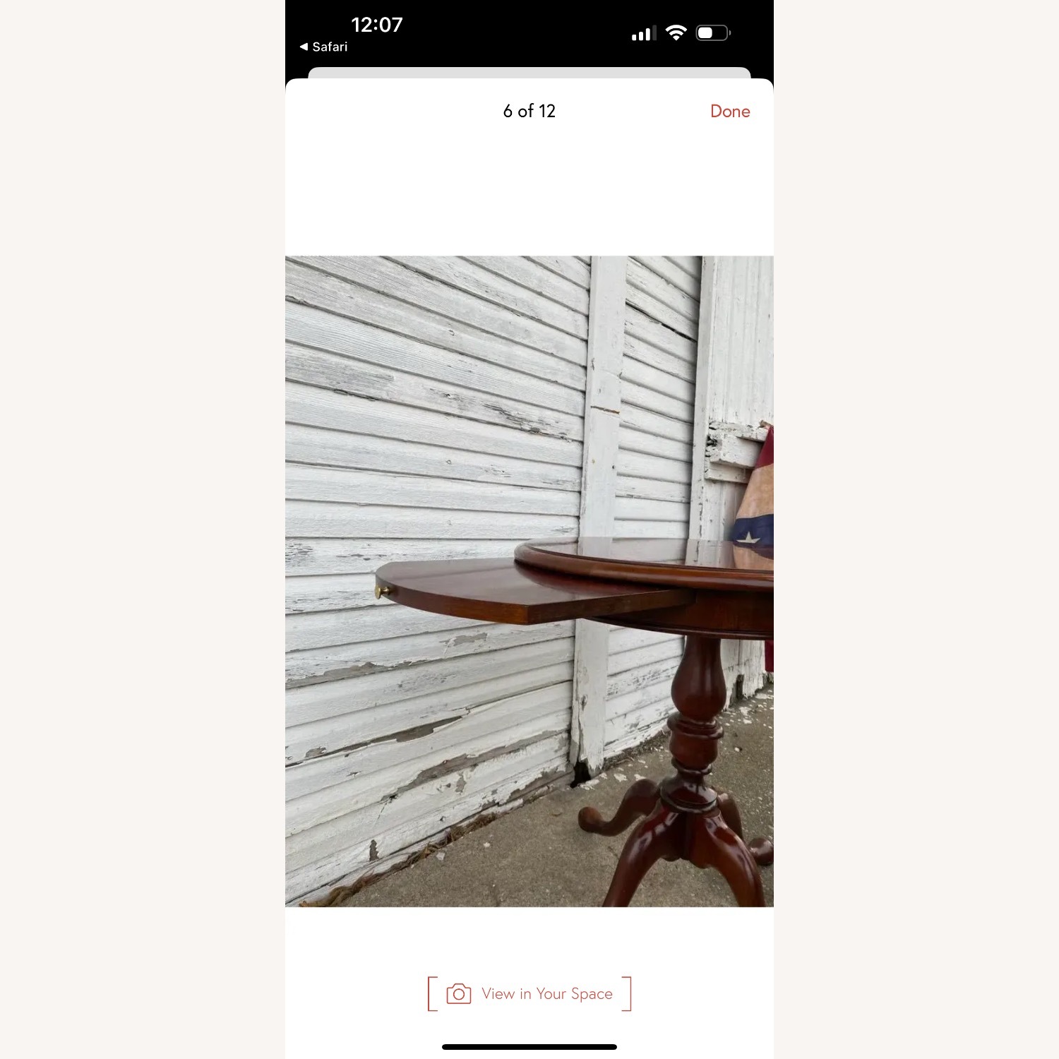 Vintage Georgian Tri-Leg Mahogany Table - image-3