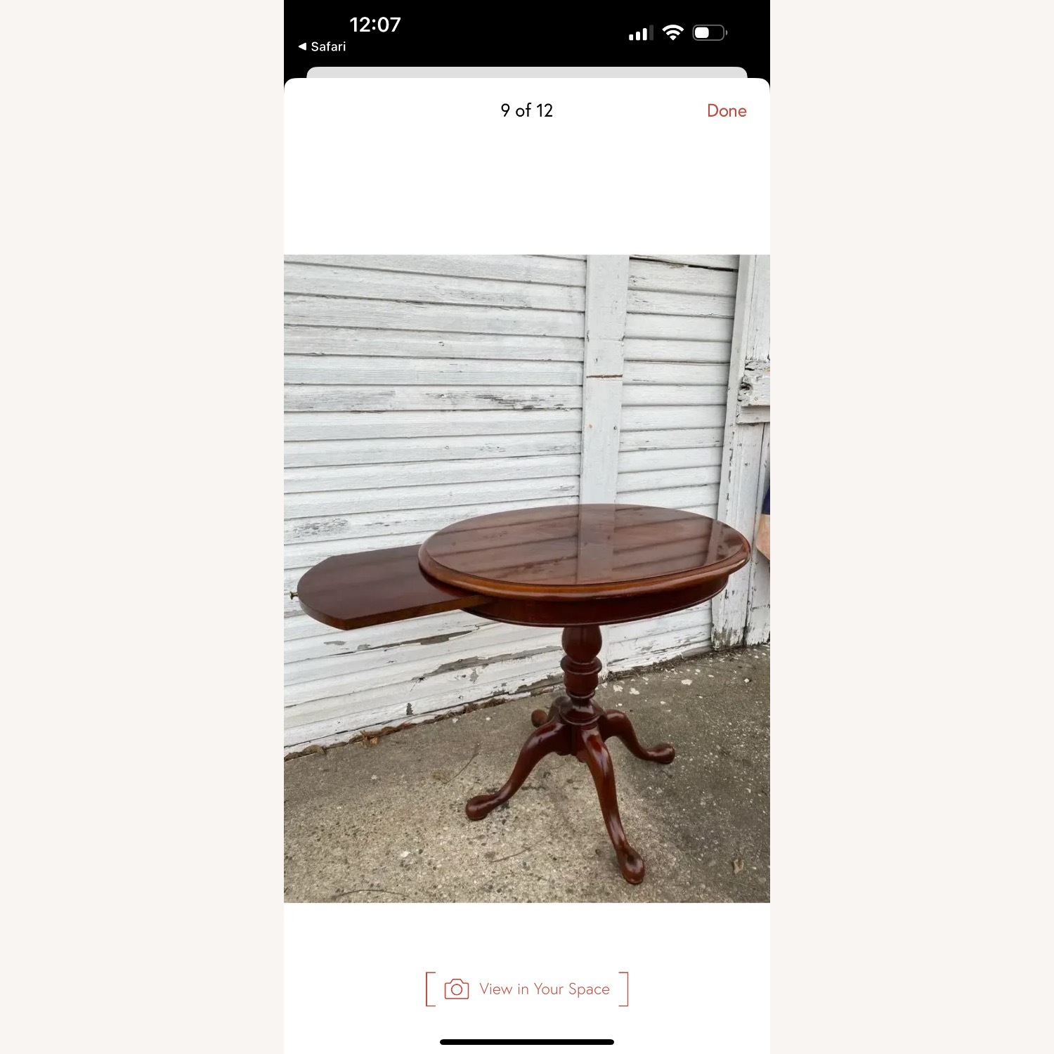 Vintage Georgian Tri-Leg Mahogany Table - image-1