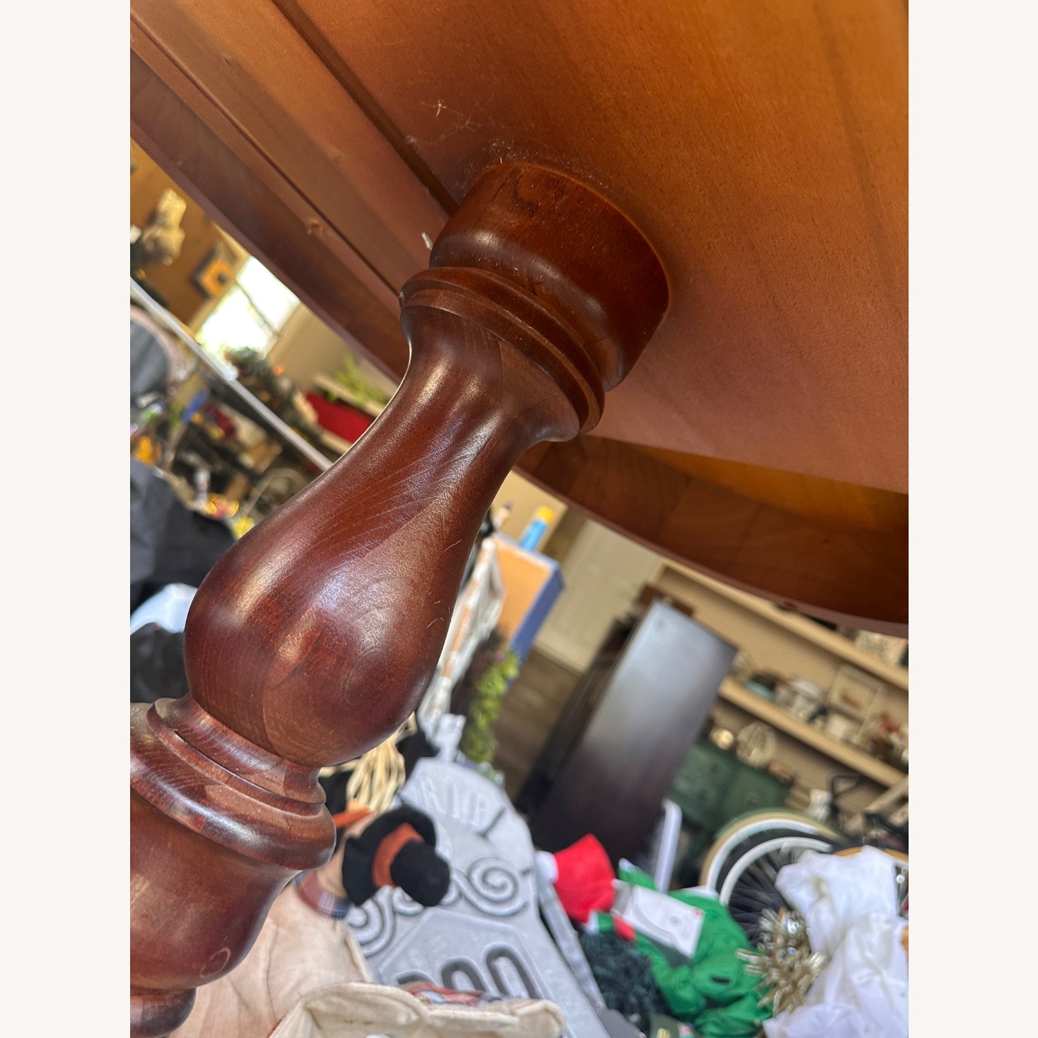 Vintage Georgian Tri-Leg Mahogany Table - image-13