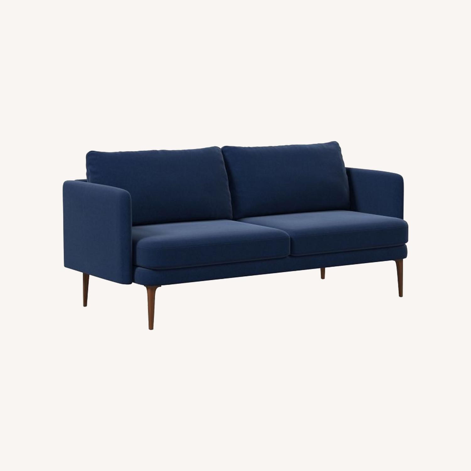 West Elm Midnight Twill Auburn Sofa - image-0