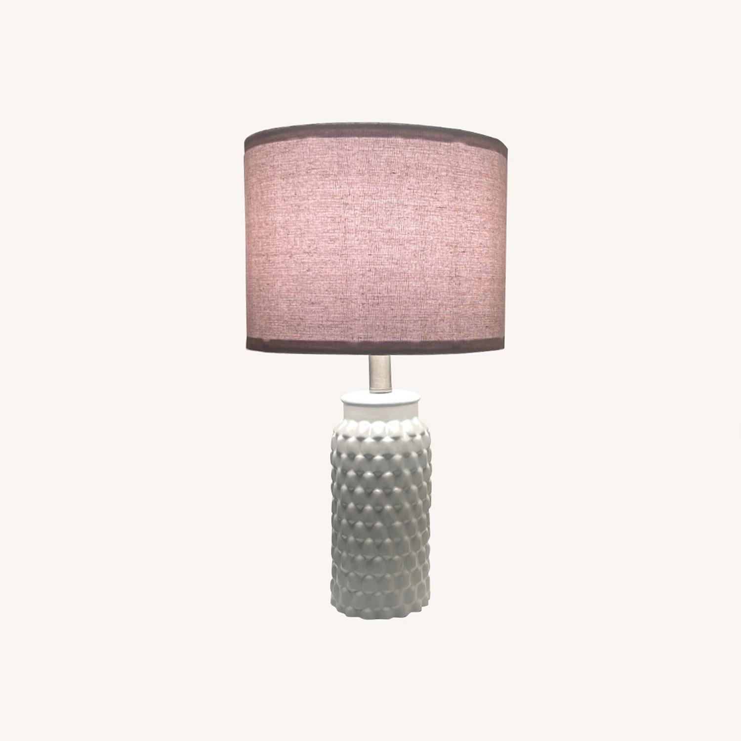 Modern Ceramic Bedside Lamp Set of 2 - image-0