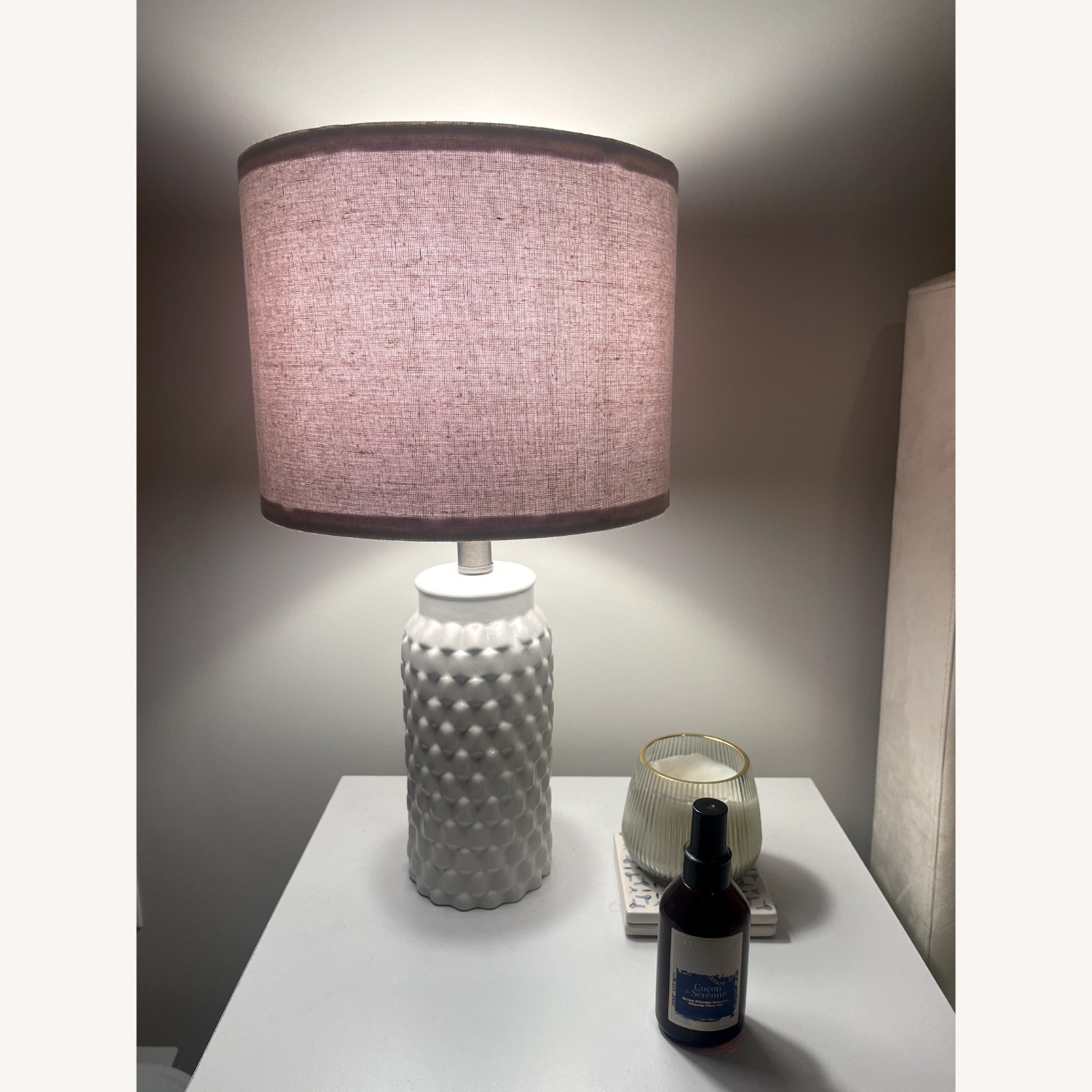Modern Ceramic Bedside Lamp Set of 2 - image-2