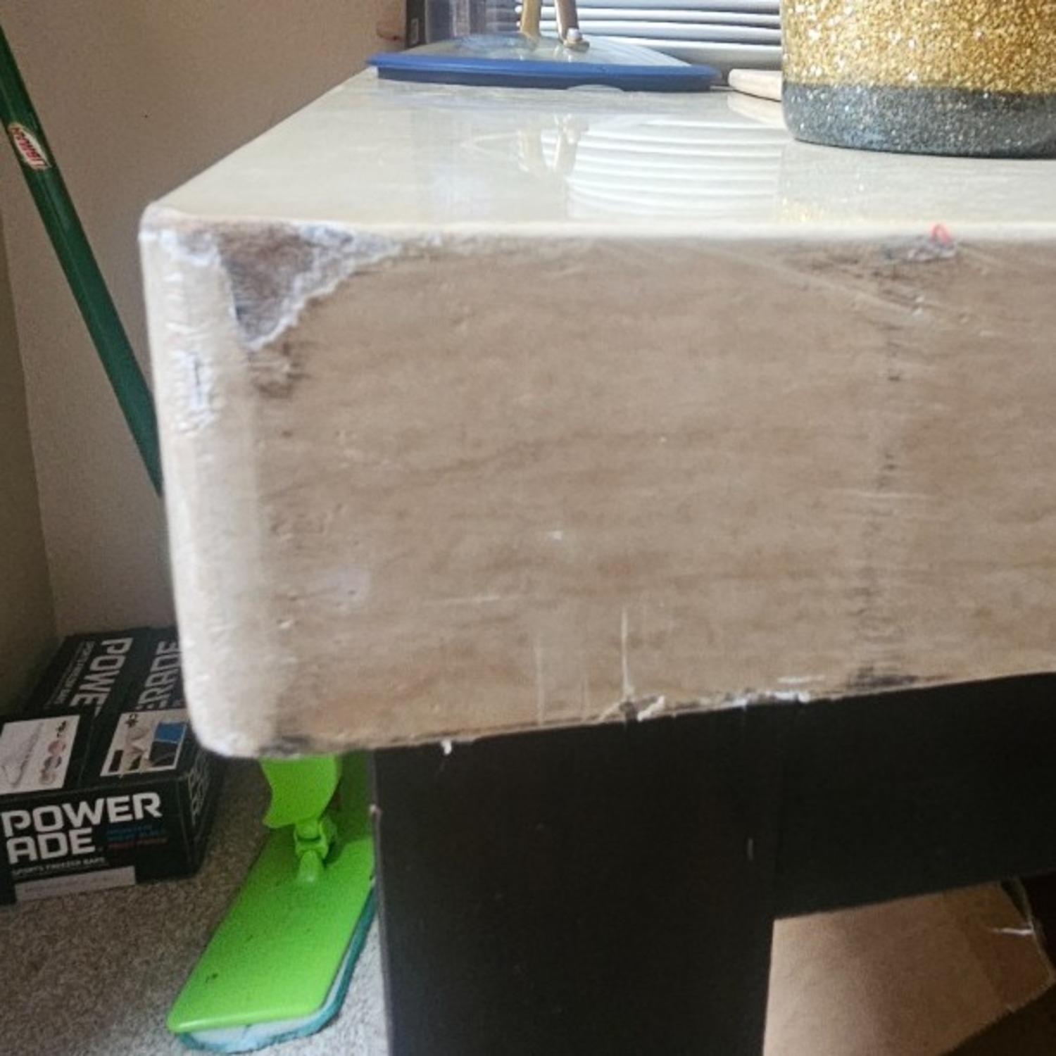 Faux Marble Dining Table - image-3