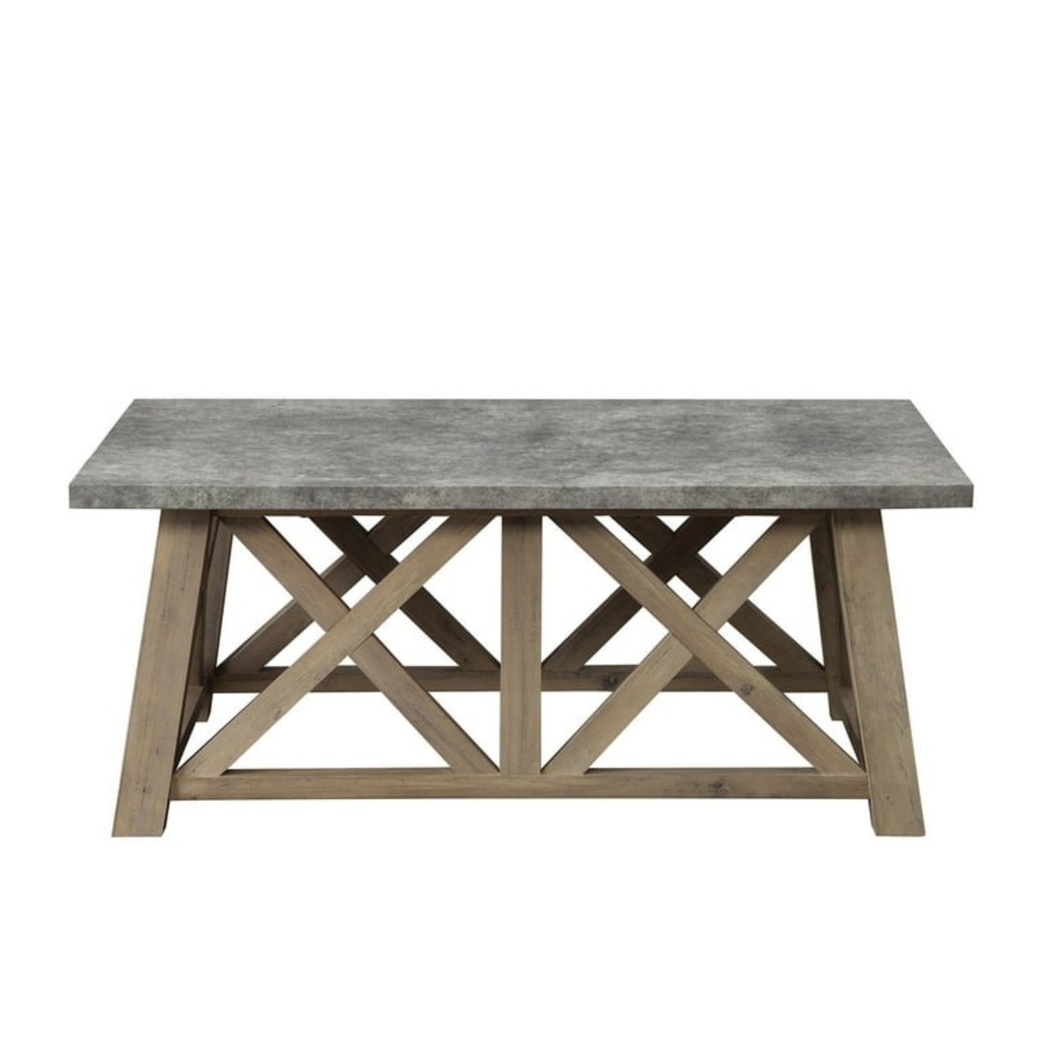 Better Homes & Gardens Granary Modern Farmhouse Coffee Table, Rustic Gray - image-1