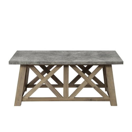 Used Better Homes & Gardens Granary Modern Farmhouse Coffee Table, Rustic Gray for sale on AptDeco