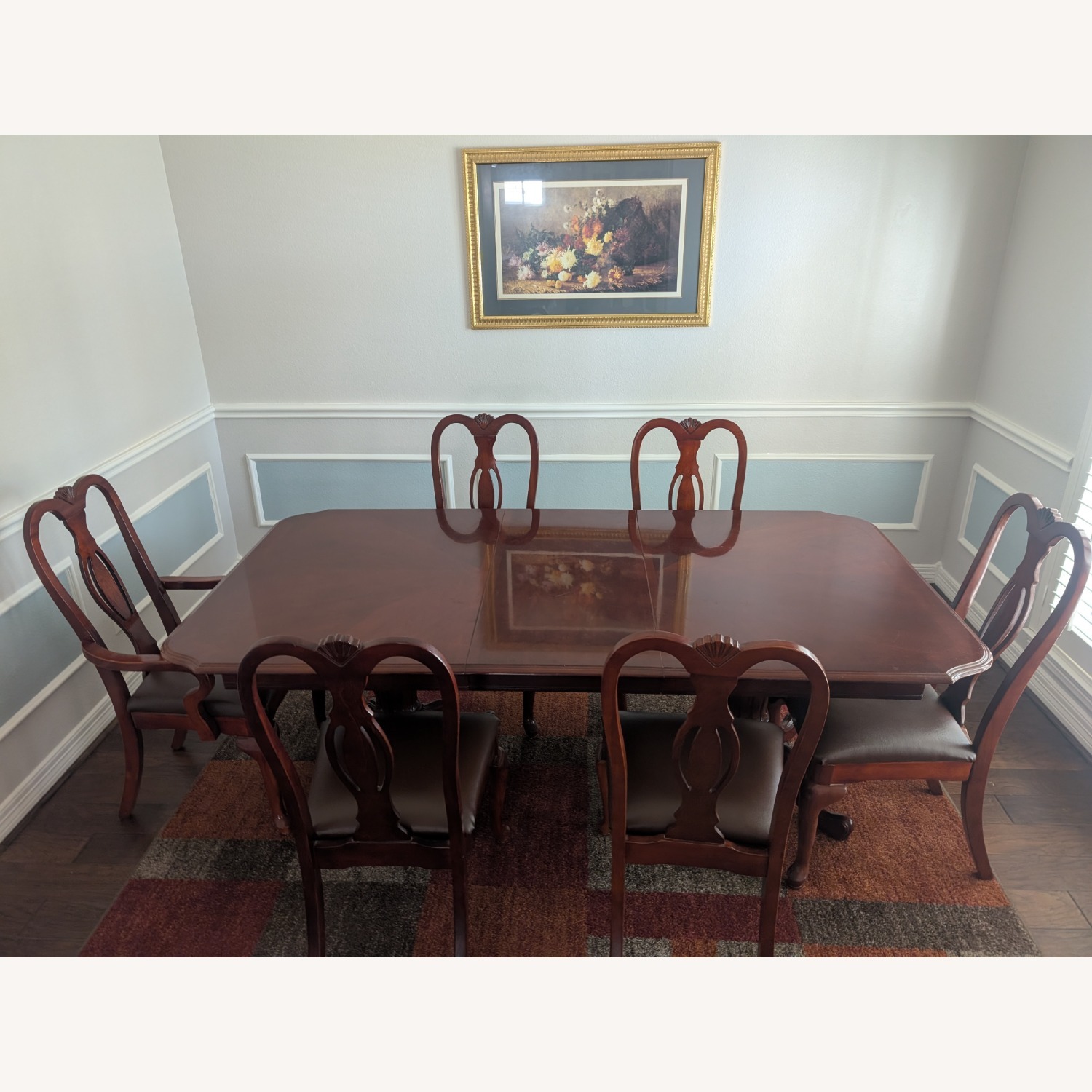 Dining Room Table with 6 Chairs - image-1