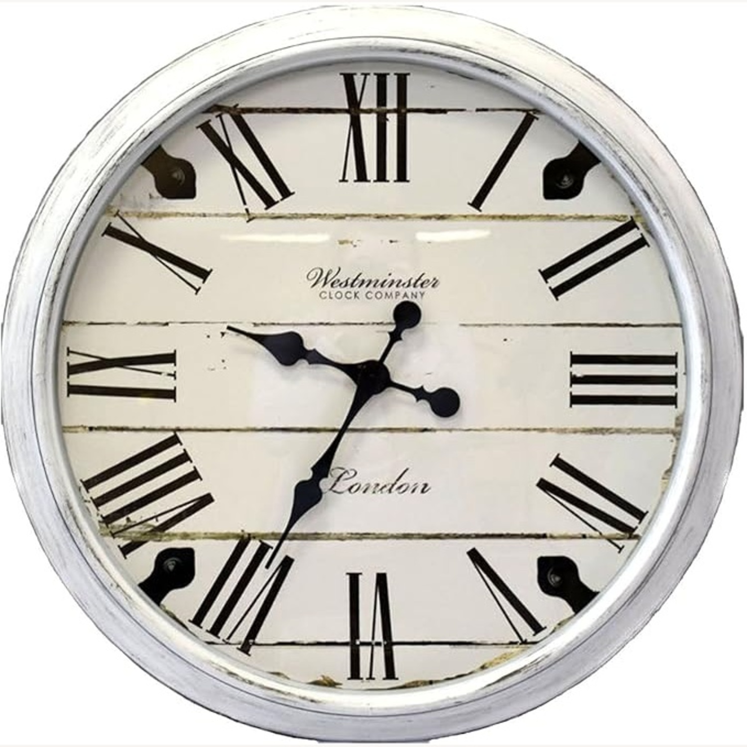Westminster Oversized 30" Wall Clock - White - image-4