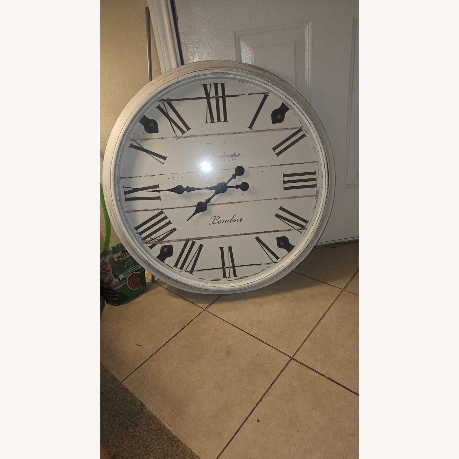 Westminster Oversized 30" Wall Clock - White - image-2