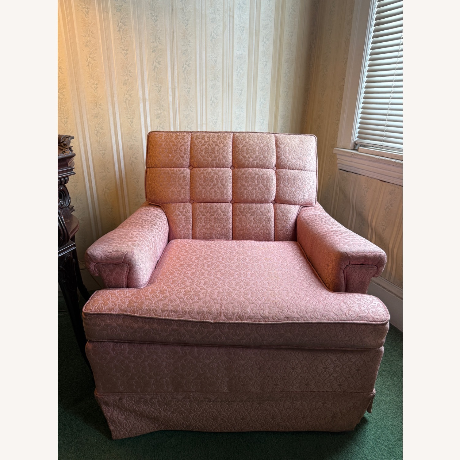 Vintage Pink Accent Chair - image-1