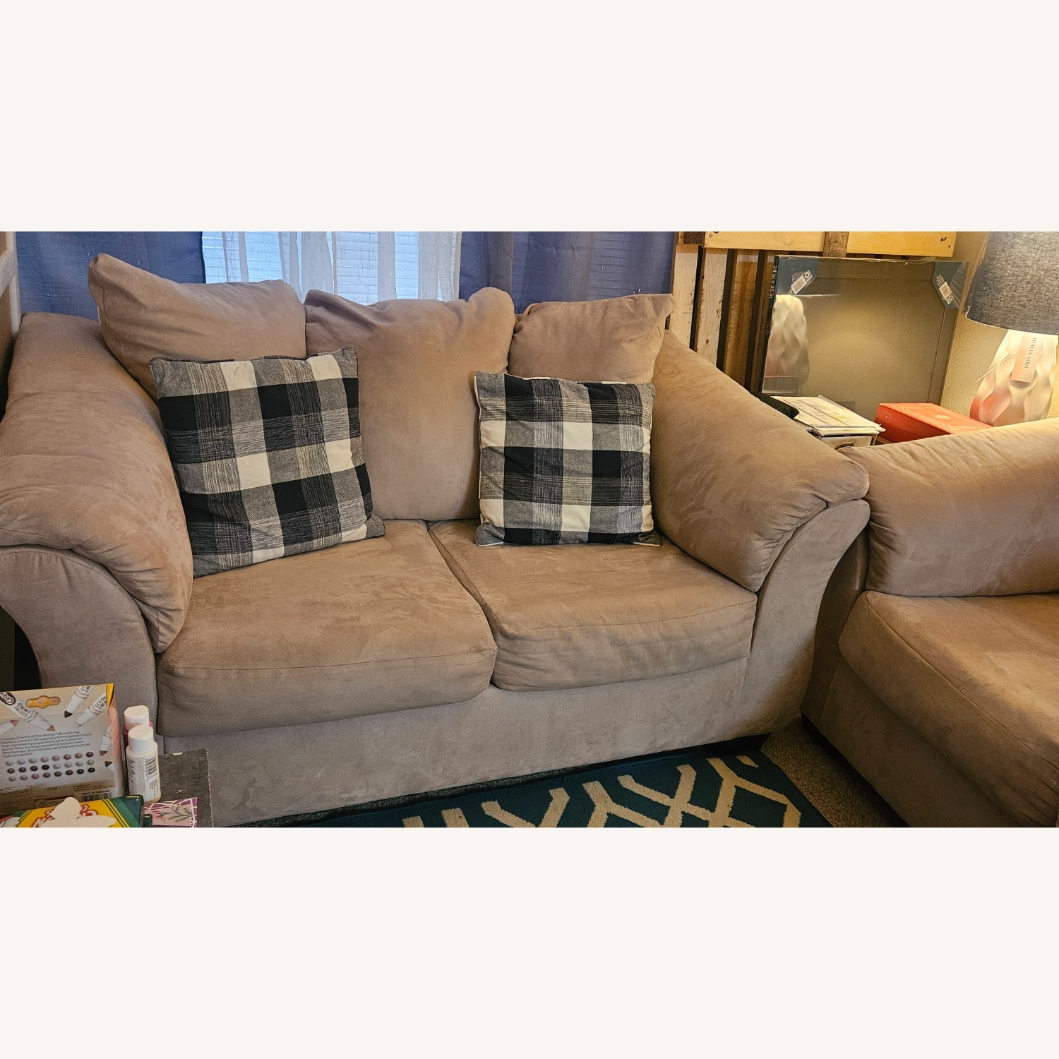 Ashley Furniture Darcy Microfiber Loveseat - image-3