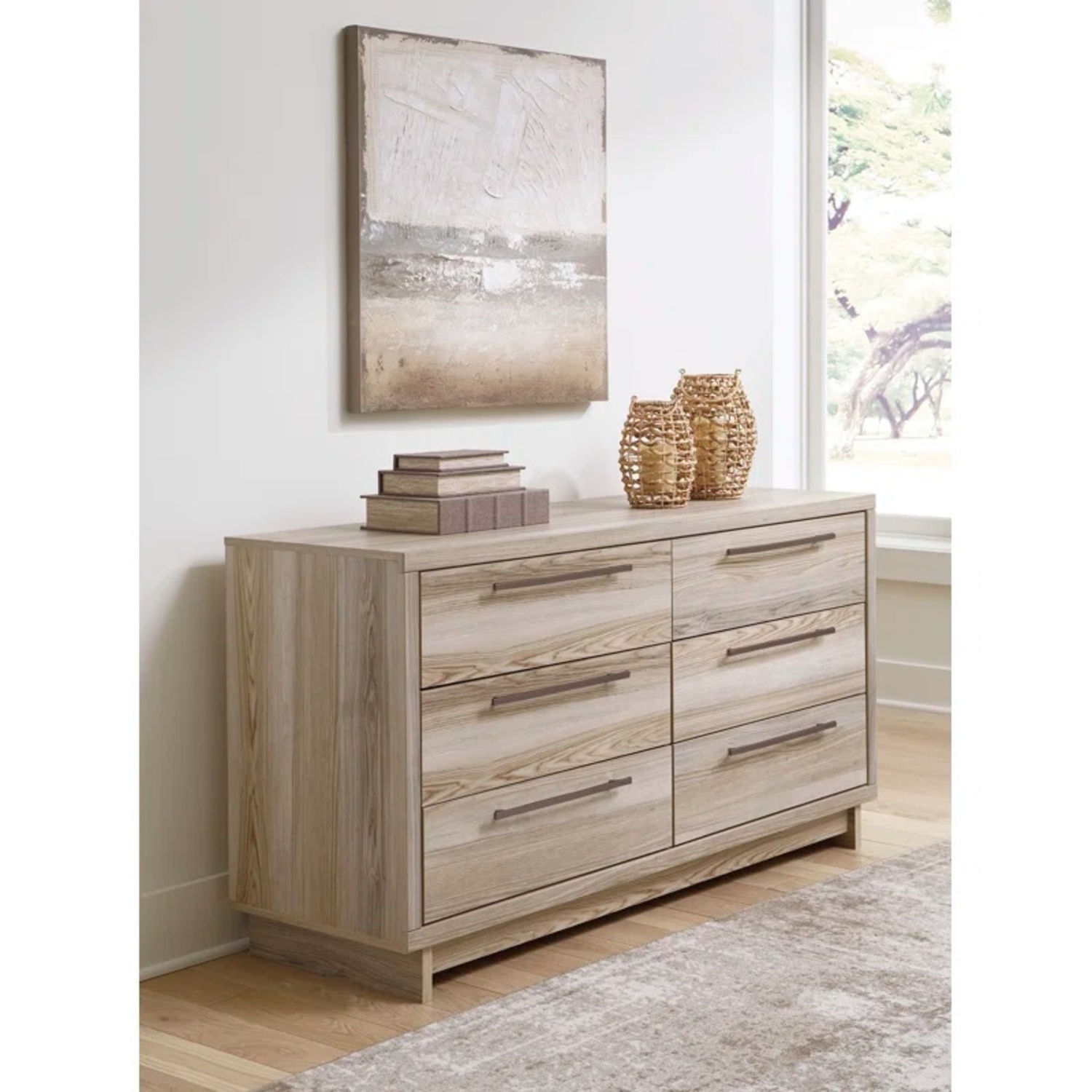 Wayfair Beige Durning 62.01'' 6 Drawer Dresser - image-9