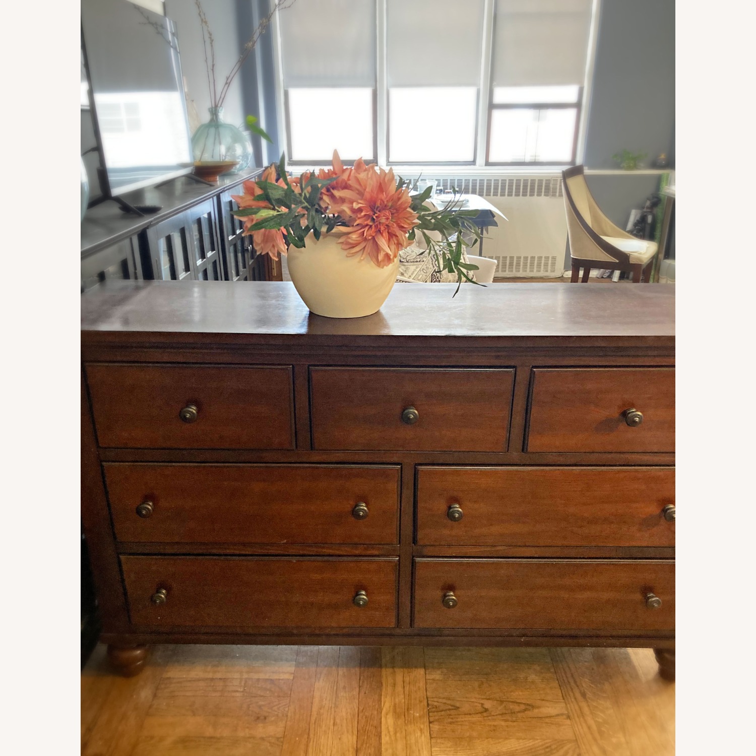 Chatham 7 Drawer Cherry Wood Dresser - image-1