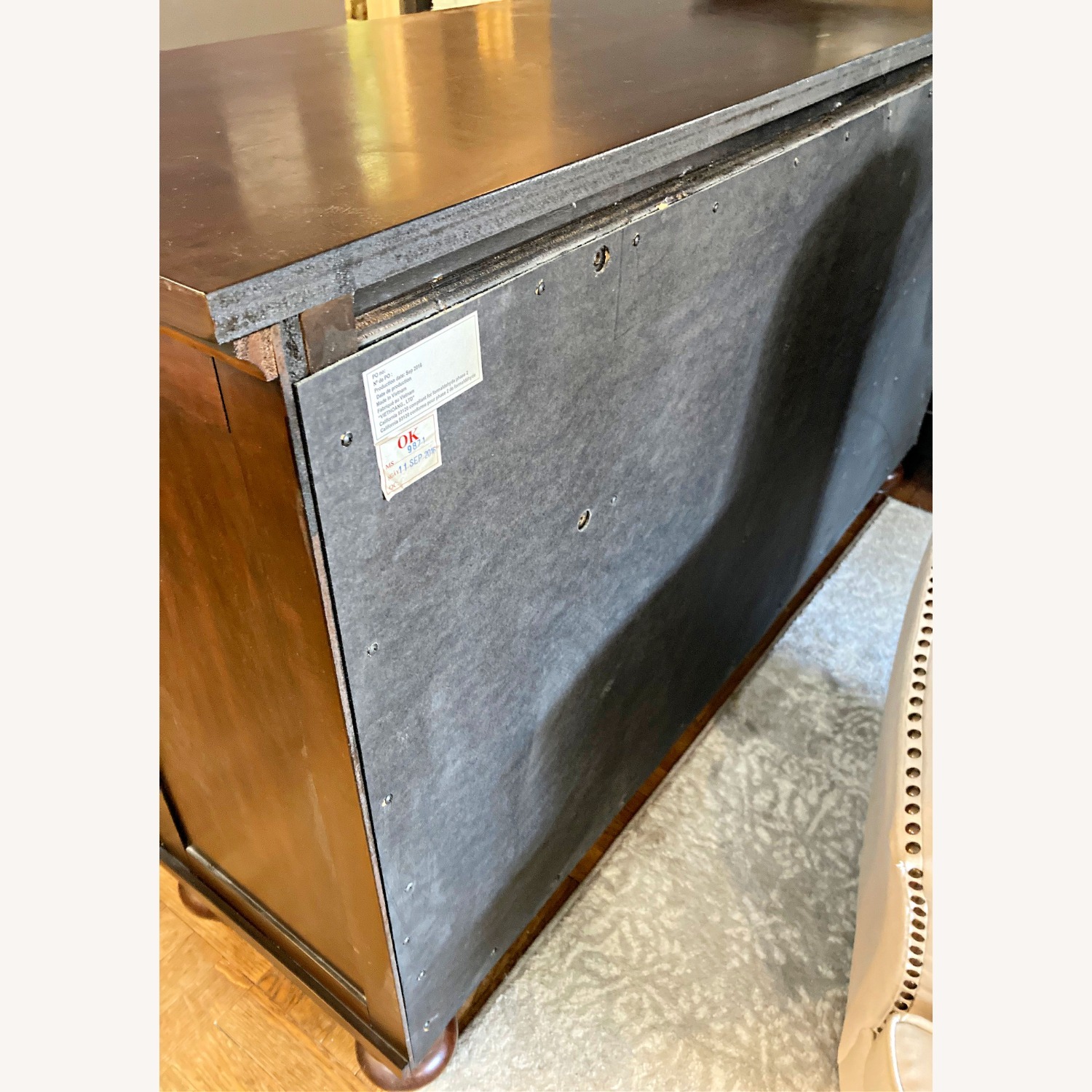 Chatham 7 Drawer Cherry Wood Dresser - image-10