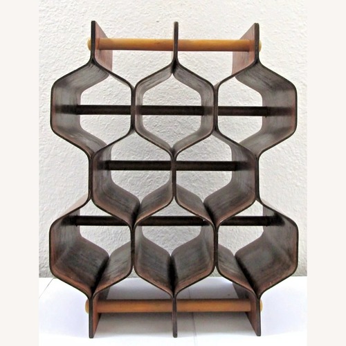 Used 1950s Torsten Johansson Rosewood Beehive Wine Rack for sale on AptDeco