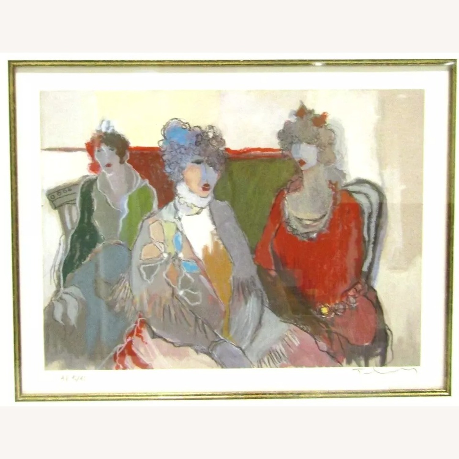 Itzchak Tarkay Signed Lithograph The Aristocrats - image-2