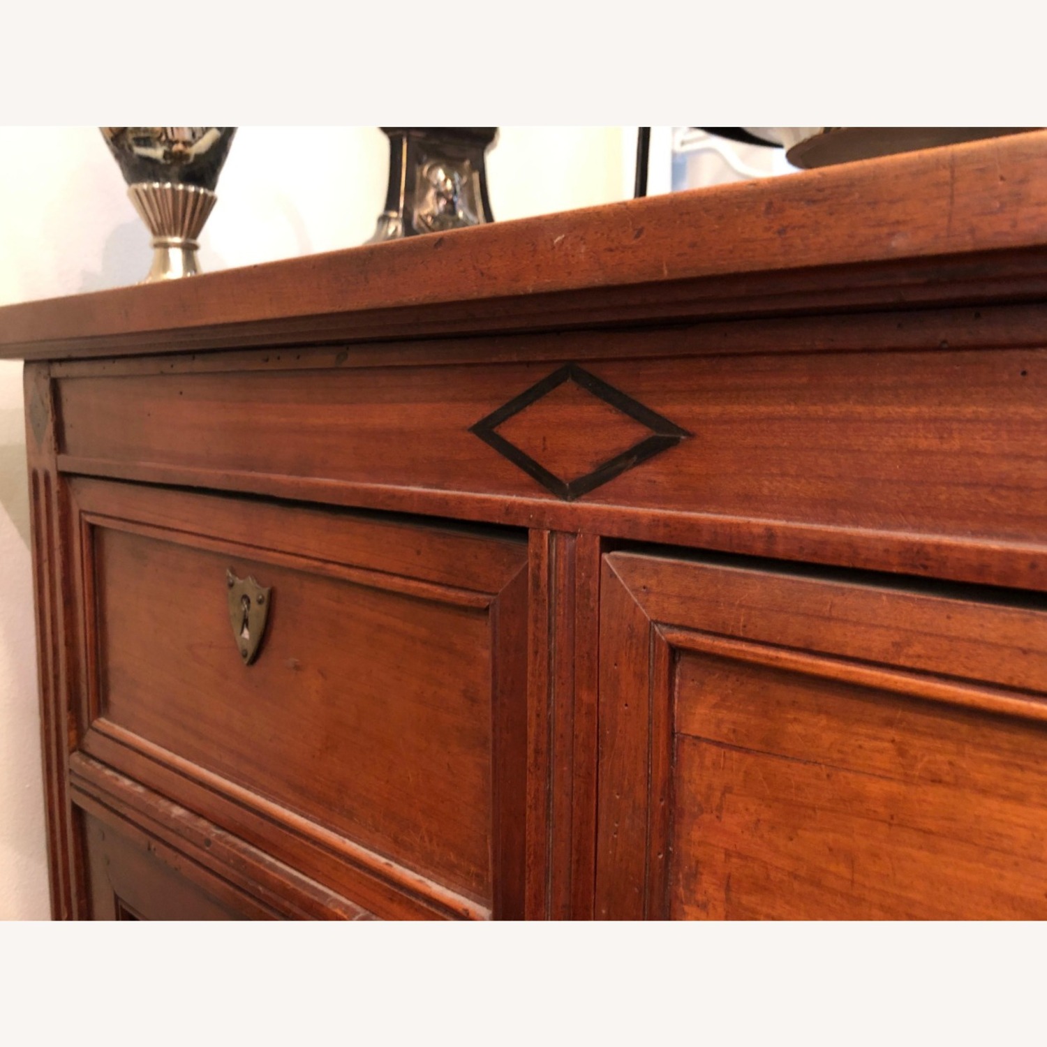 18th Century French Mahogany Secretaire a Abattant - image-11