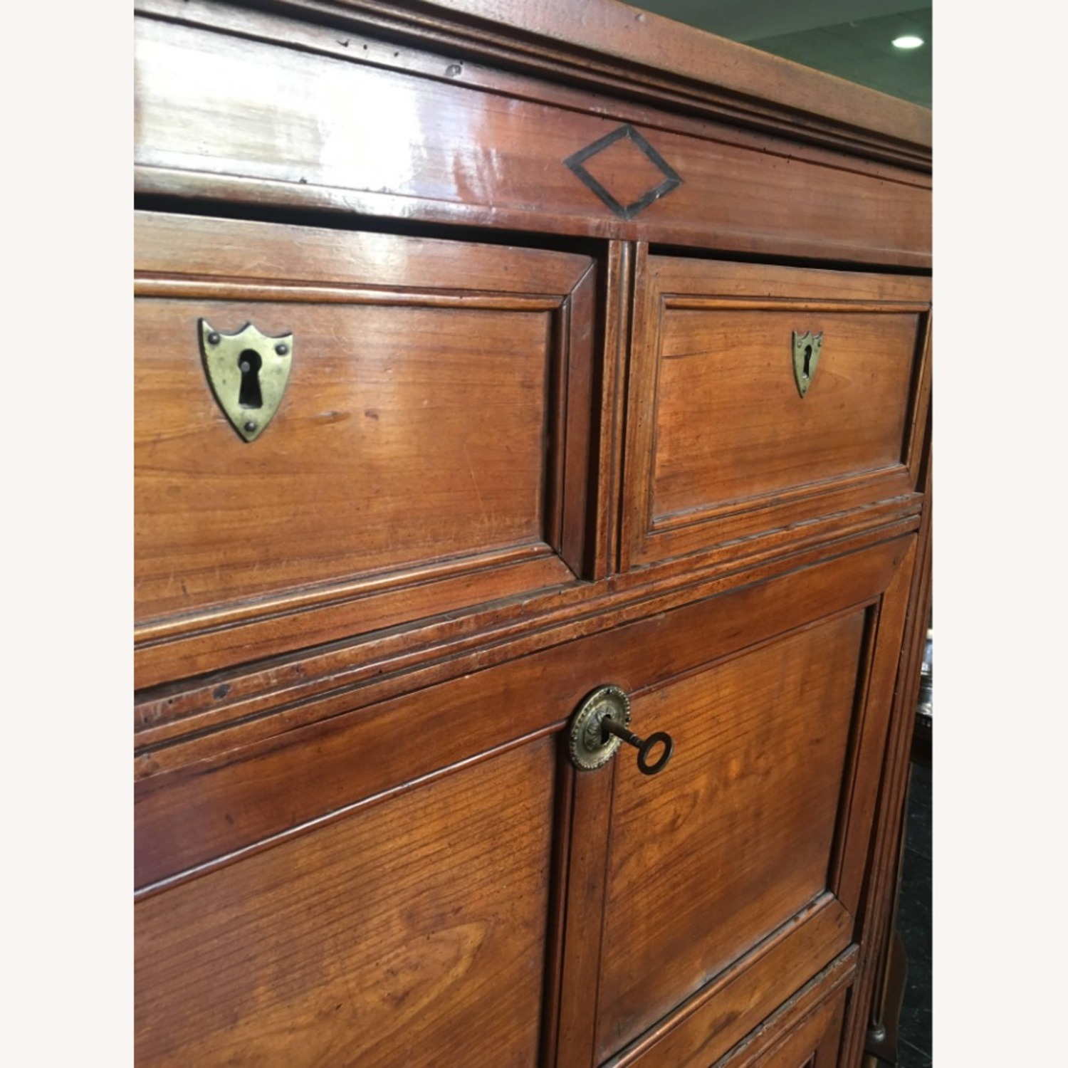 18th Century French Mahogany Secretaire a Abattant - image-6