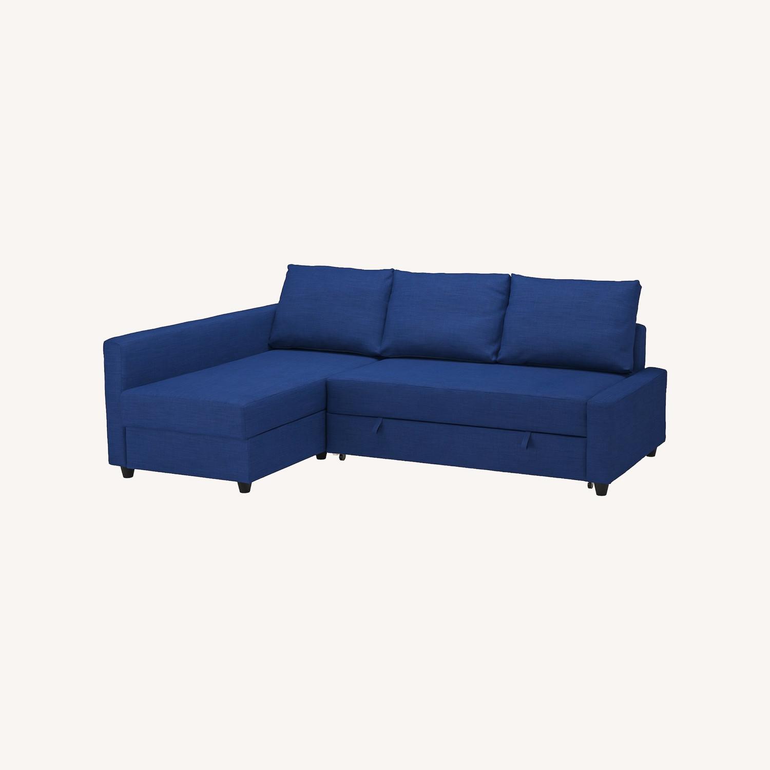 IKEA Friheten Blue Sleeper Sofa - image-0