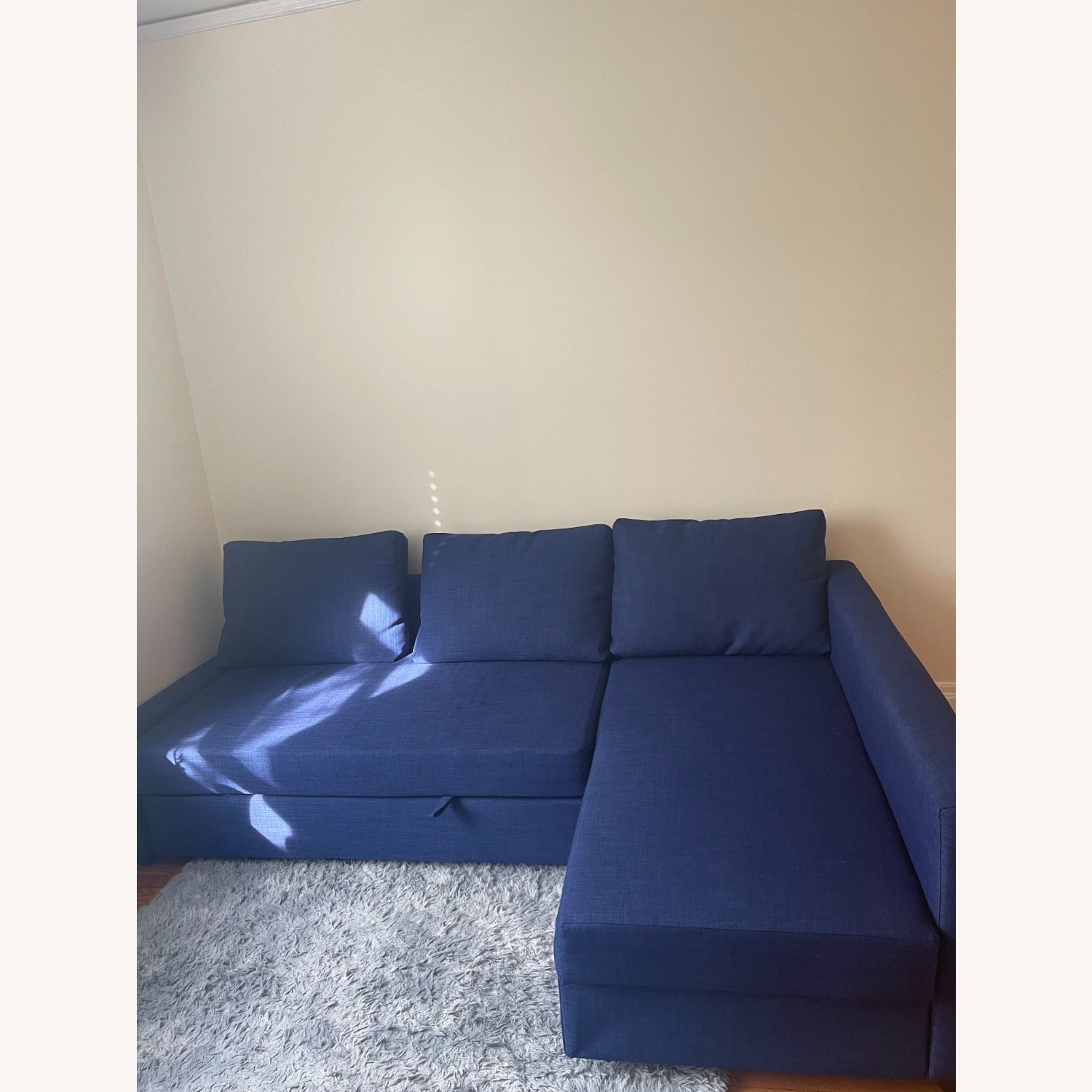 IKEA Friheten Blue Sleeper Sofa - image-1