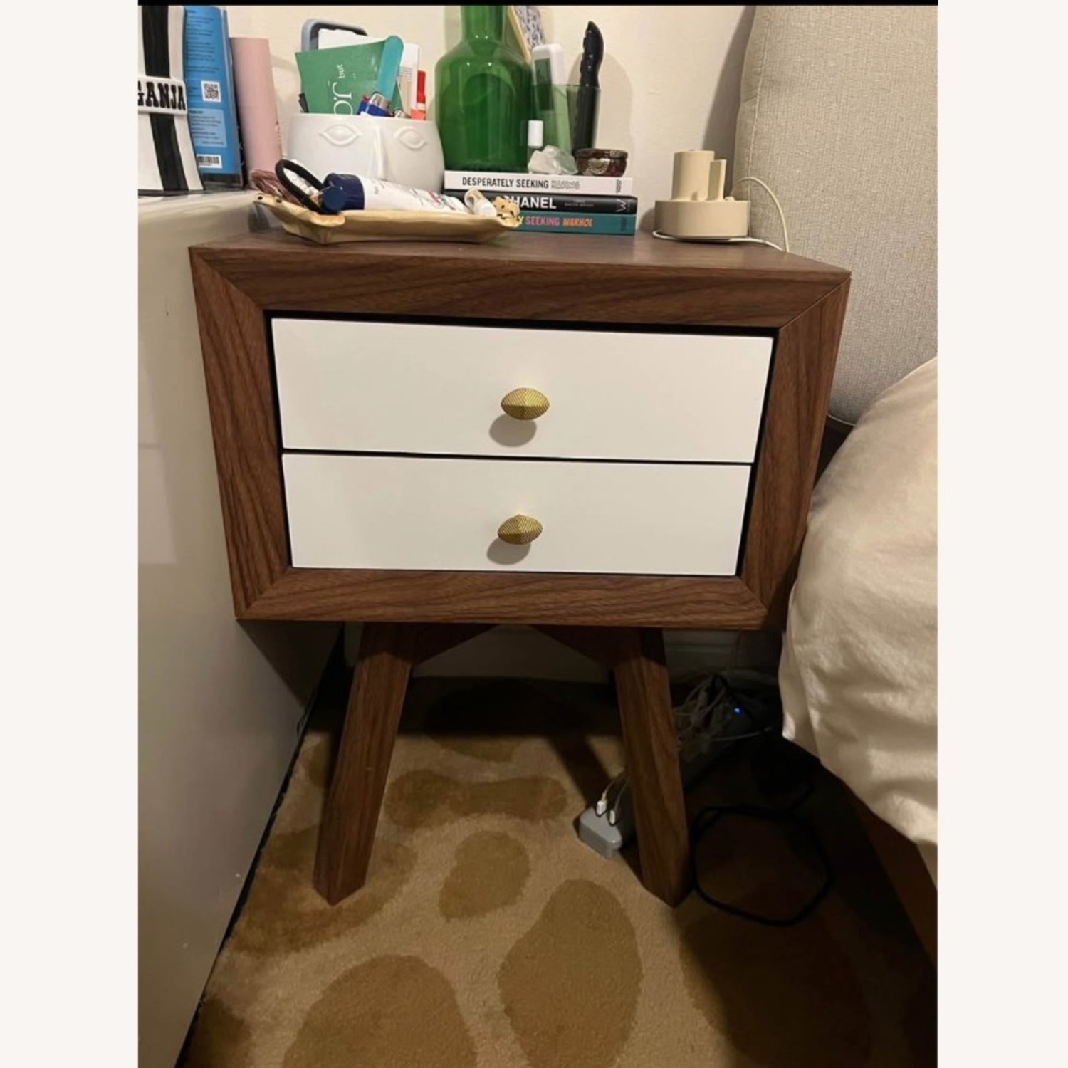 Baxton Studio Mid-Century Modern Night Stand - image-3