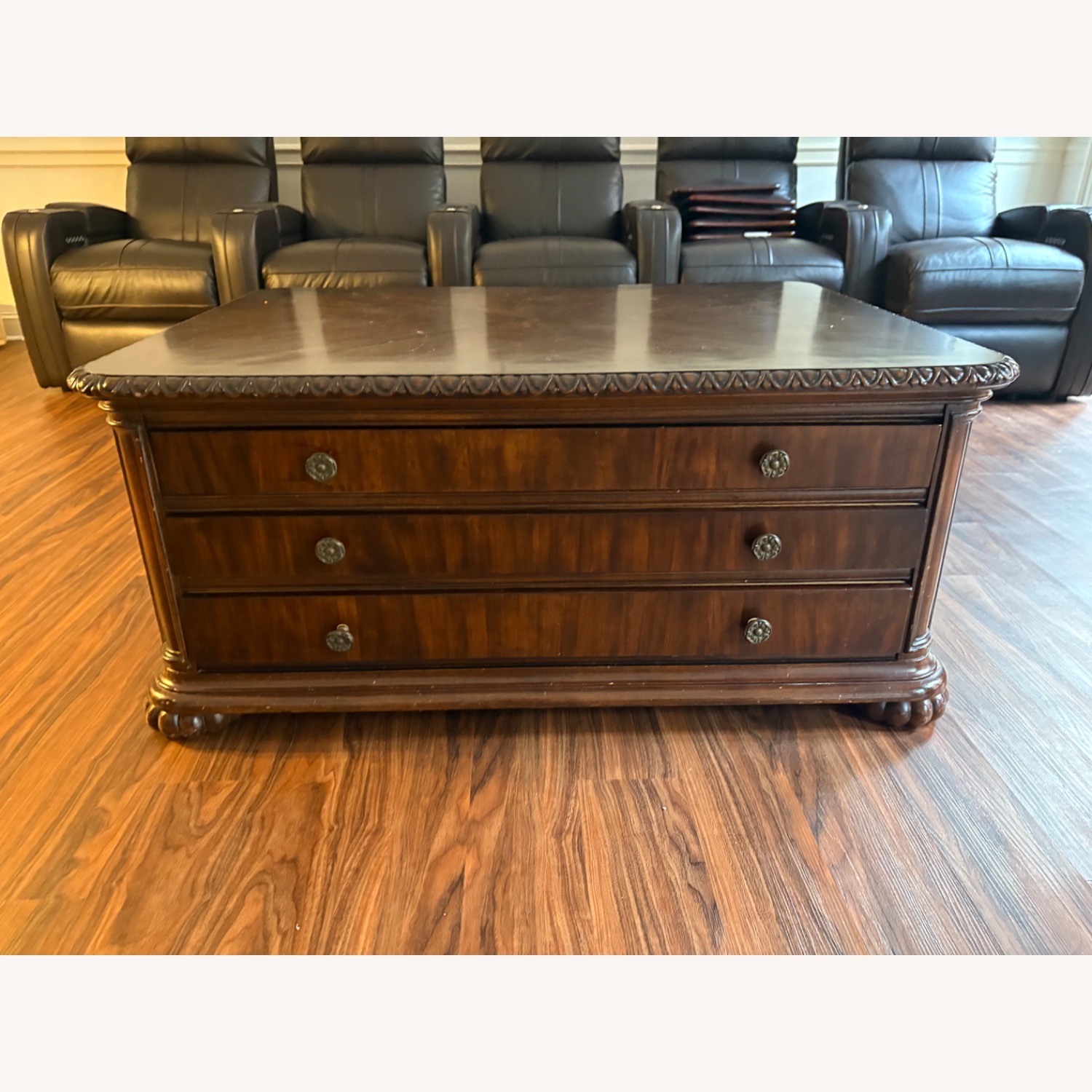 Bernhardt Buried Walnut Coffee Table - image-2