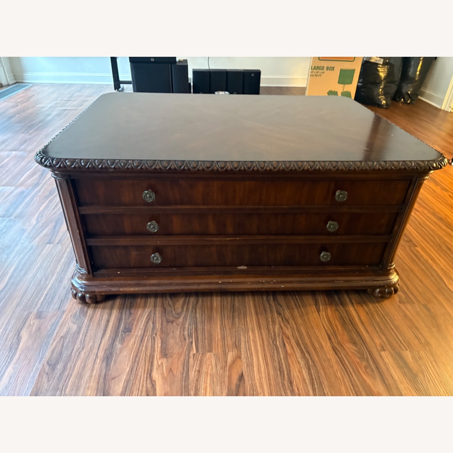 Bernhardt Buried Walnut Coffee Table - image-1