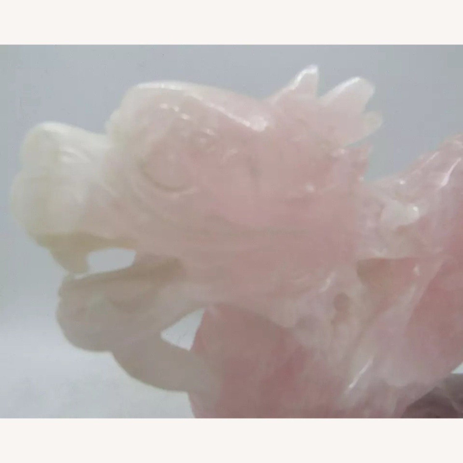 Qing Dynasty Chinese Pink Jade Dragon Sculpture - image-9
