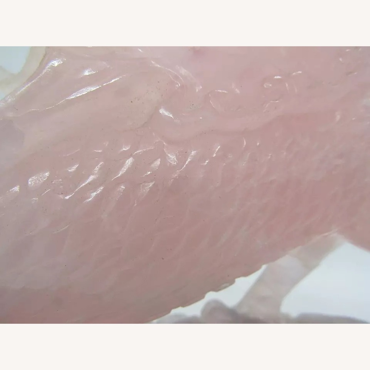 Qing Dynasty Chinese Pink Jade Dragon Sculpture - image-10