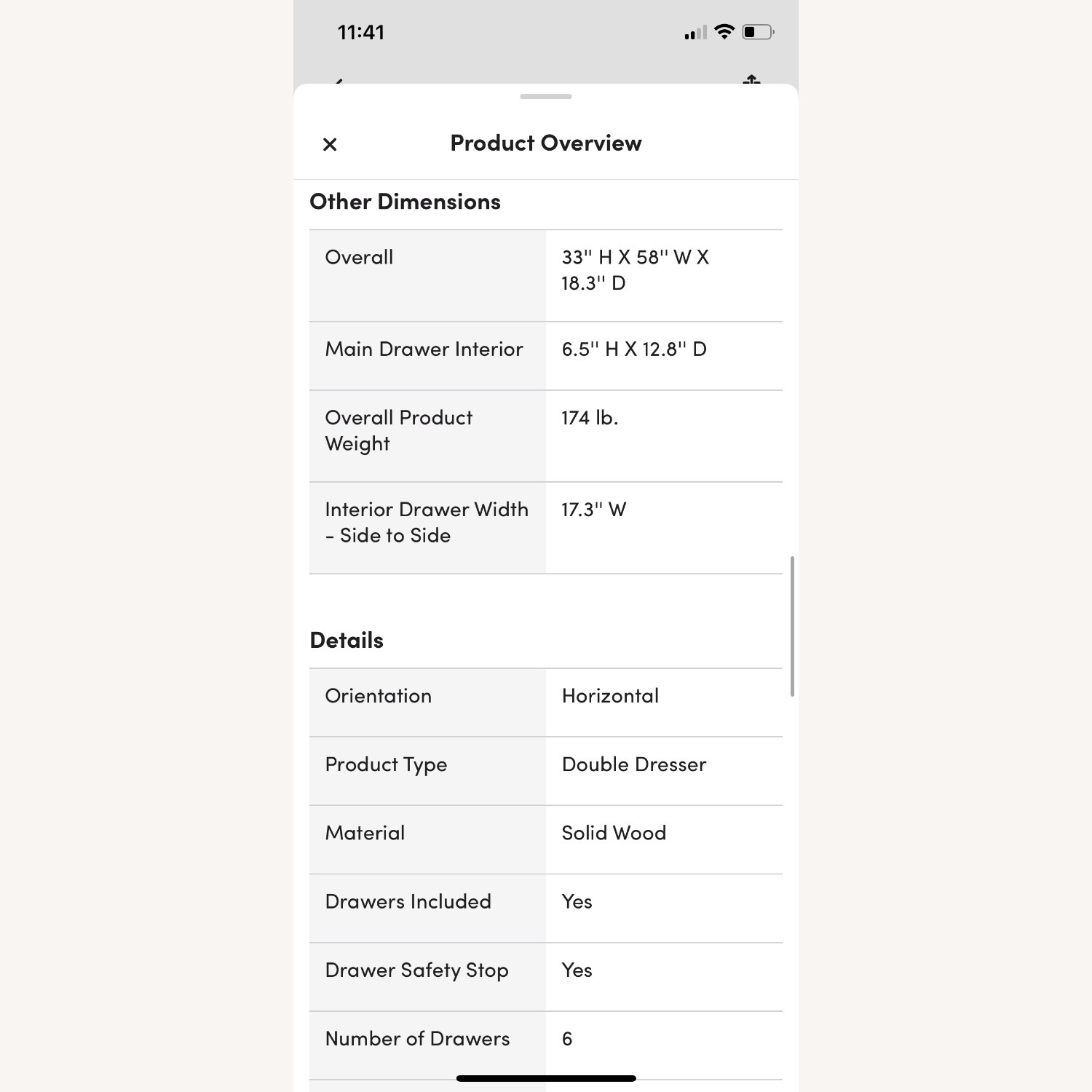 Rounded, fluted walnut dresser - image-9