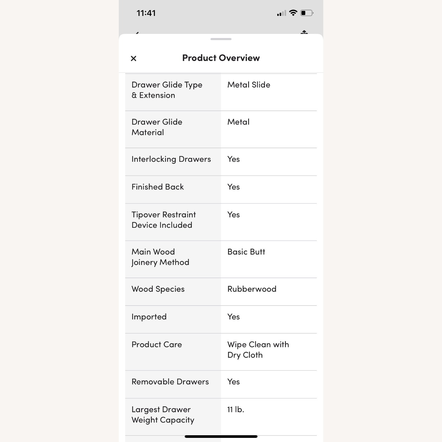 Rounded, fluted walnut dresser - image-8