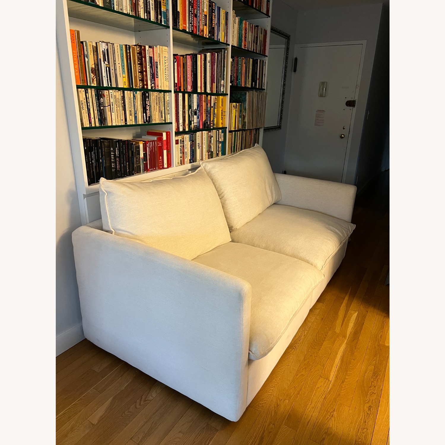 ABC Carpet White Sofa - image-5