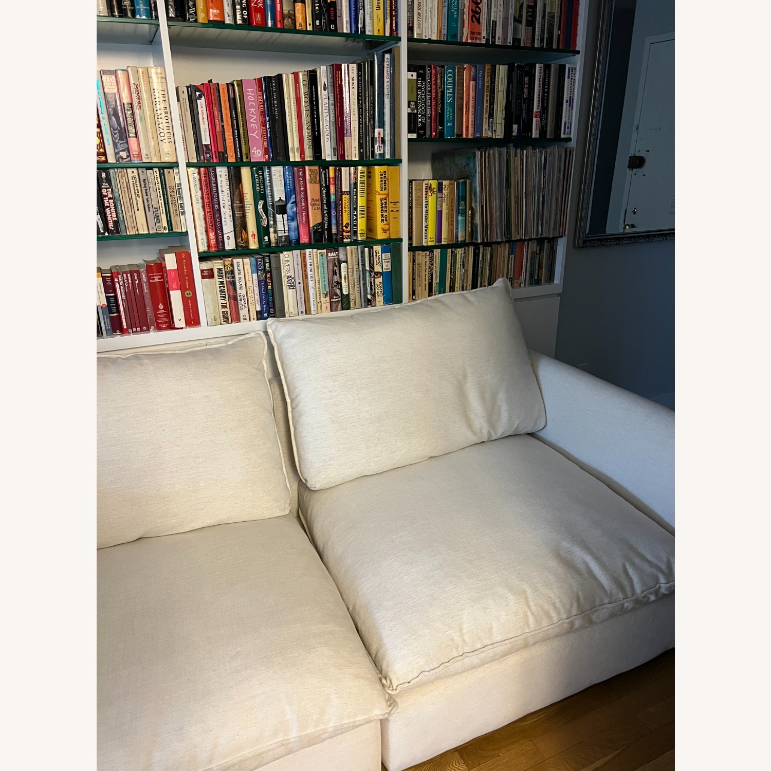 ABC Carpet White Sofa - image-2