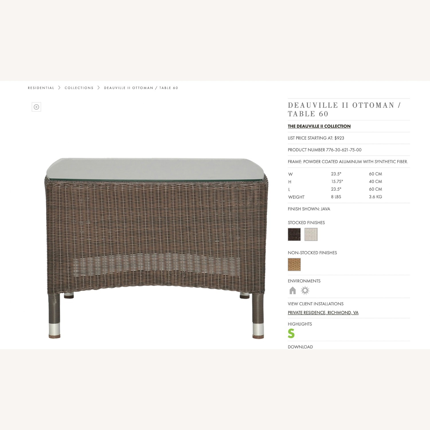 JANUS et Cie GRANDE Sofa + Ottoman - image-5