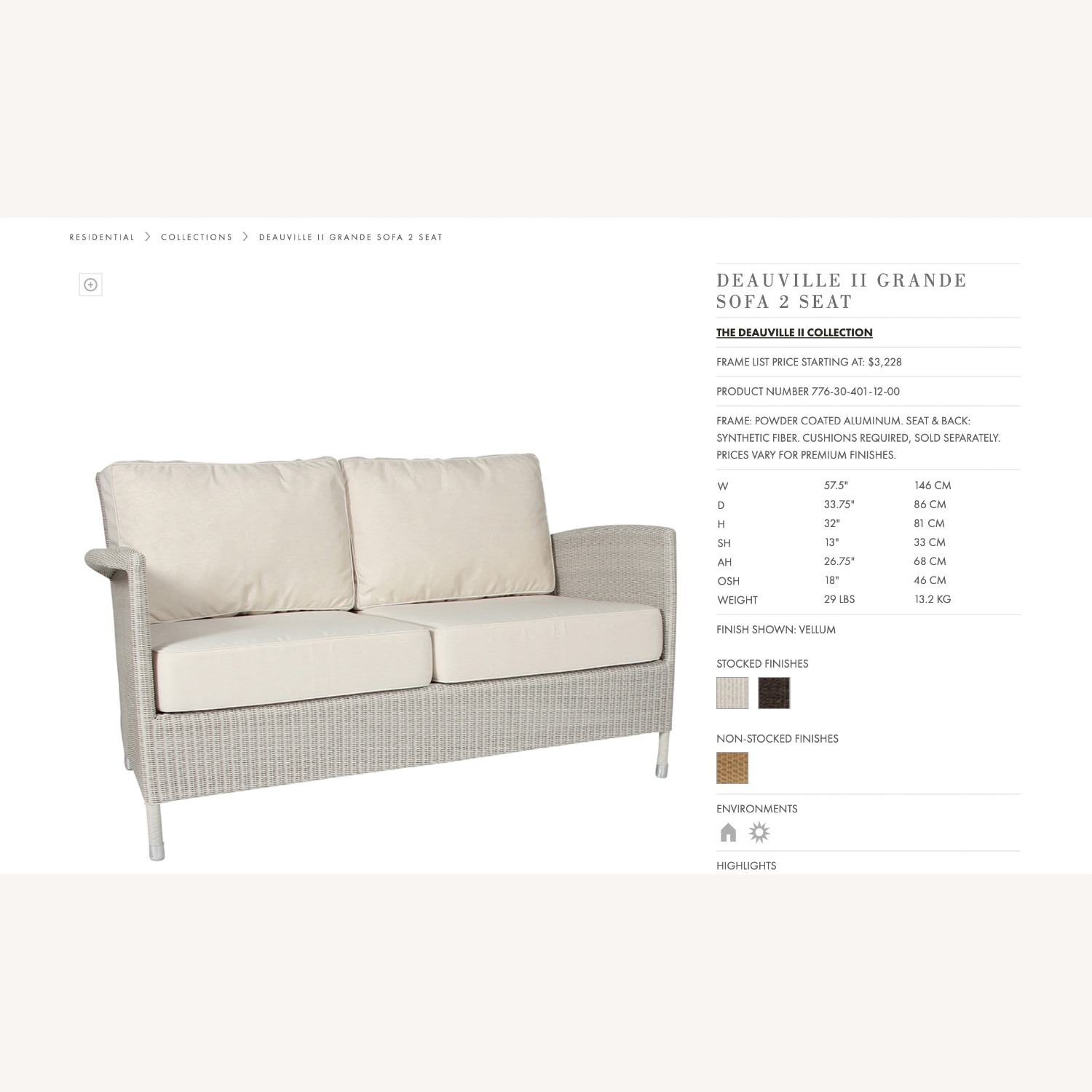 JANUS et Cie GRANDE Sofa + Ottoman - image-4
