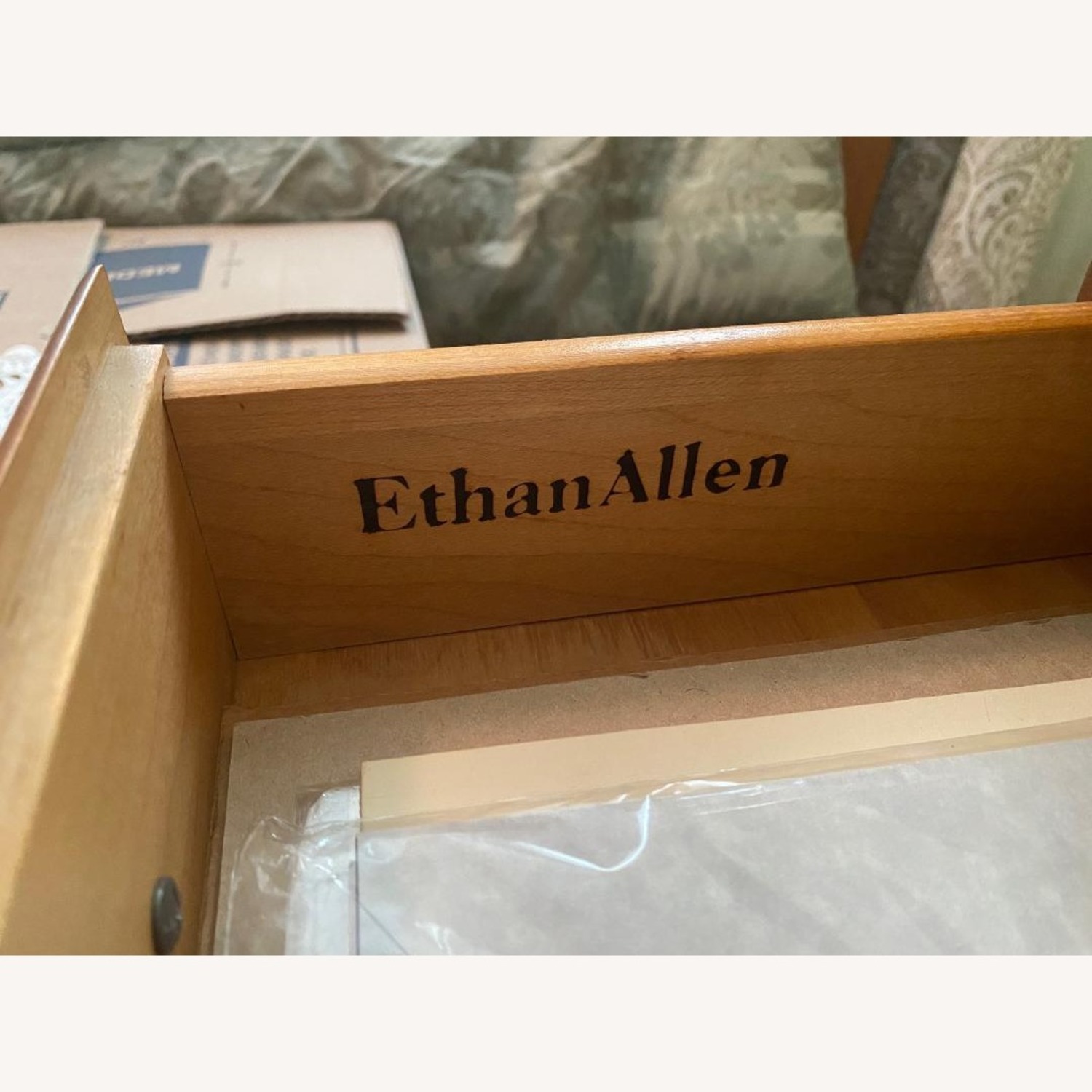 Ethan Allen Maple Cabinet Nightstand - image-9