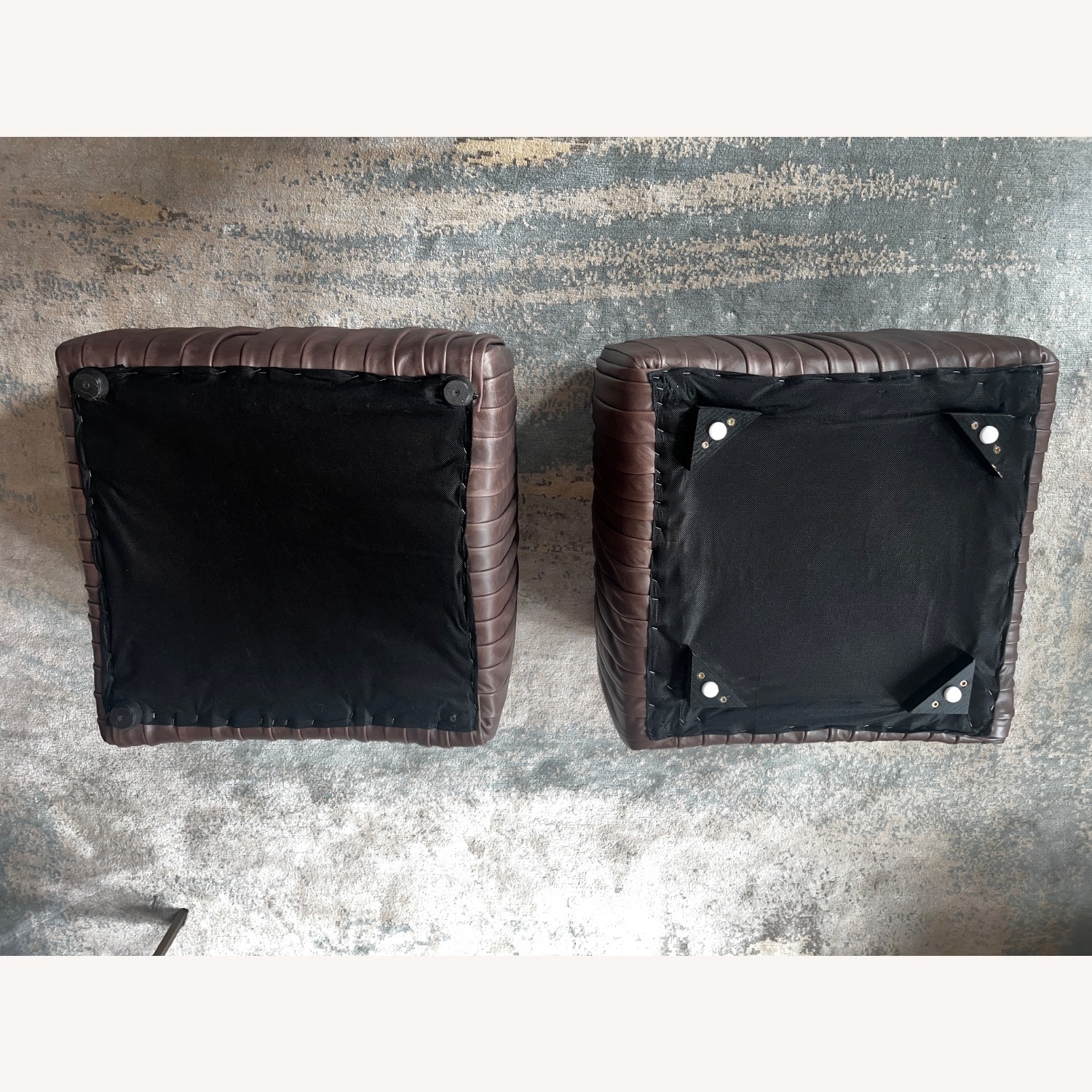 Custom Leather Ottomans - image-4