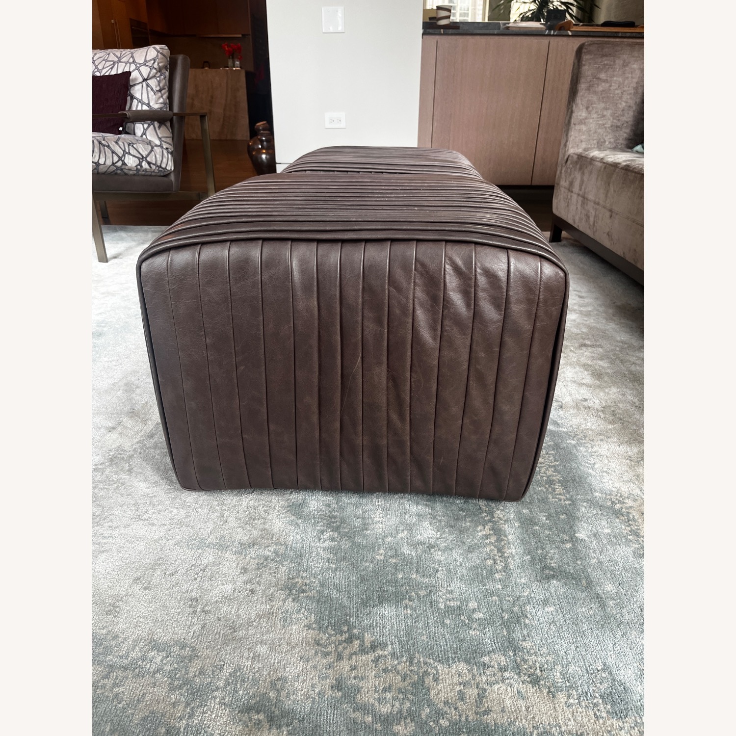 Custom Leather Ottomans - image-3