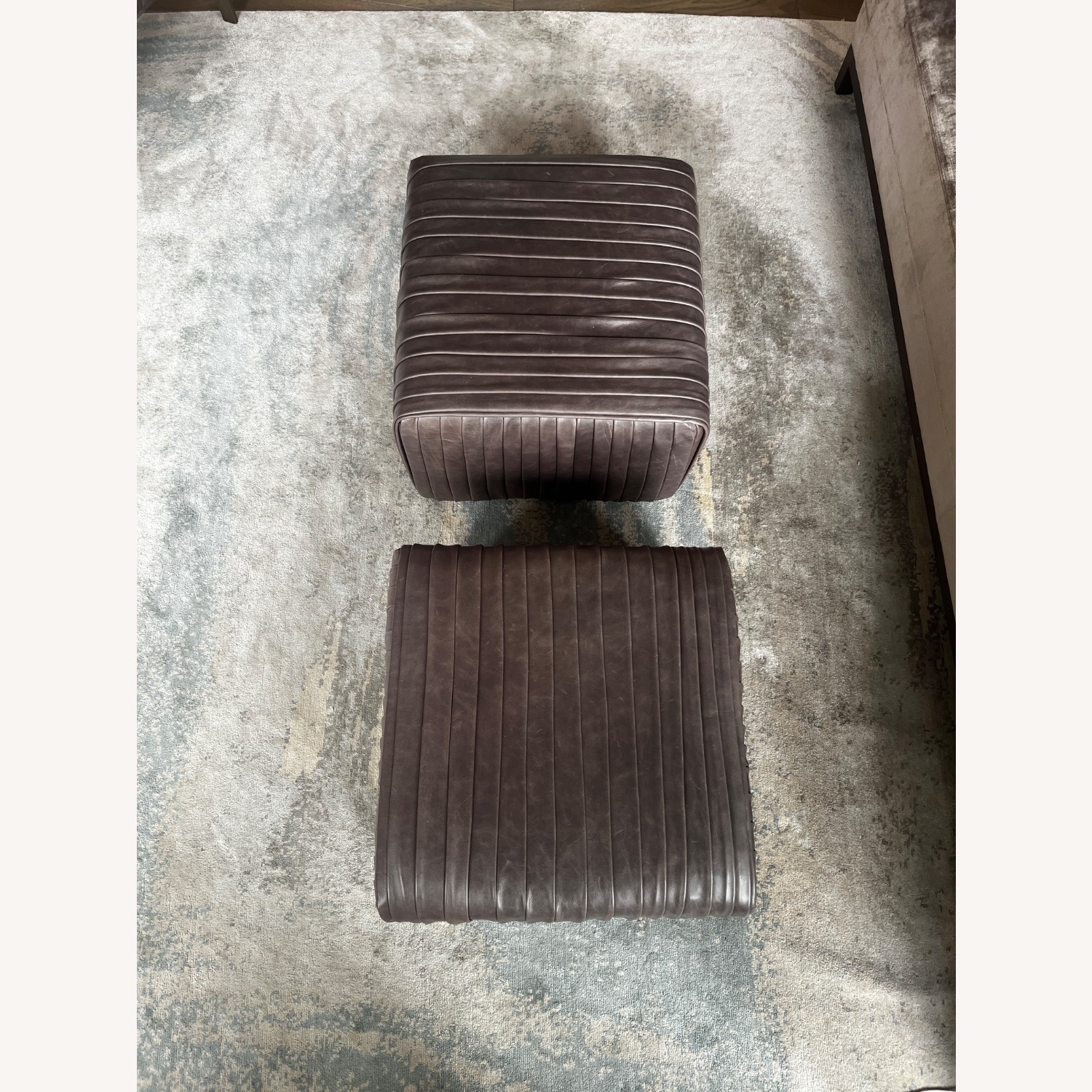 Custom Leather Ottomans - image-2