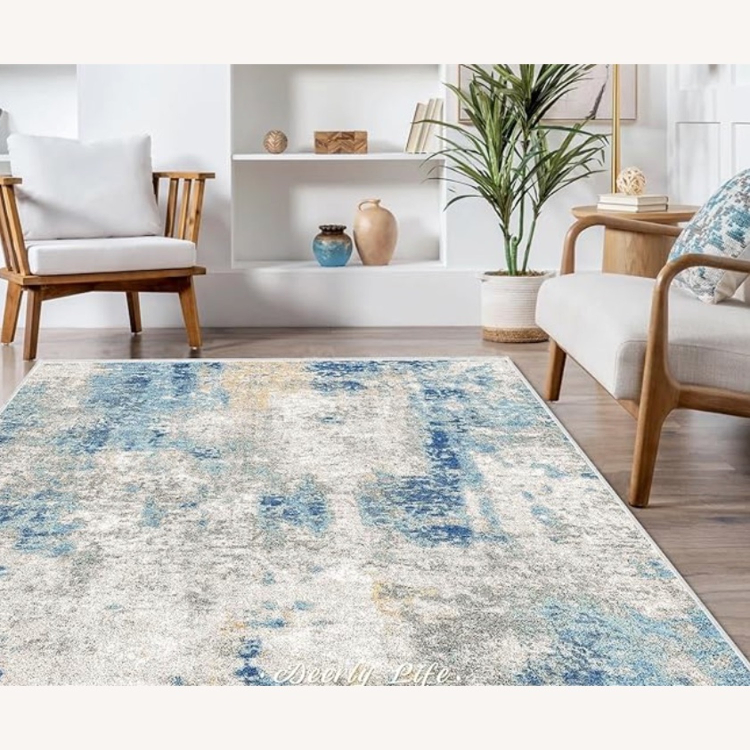 Deerly Modern Abstract Rug 6x9 - image-3