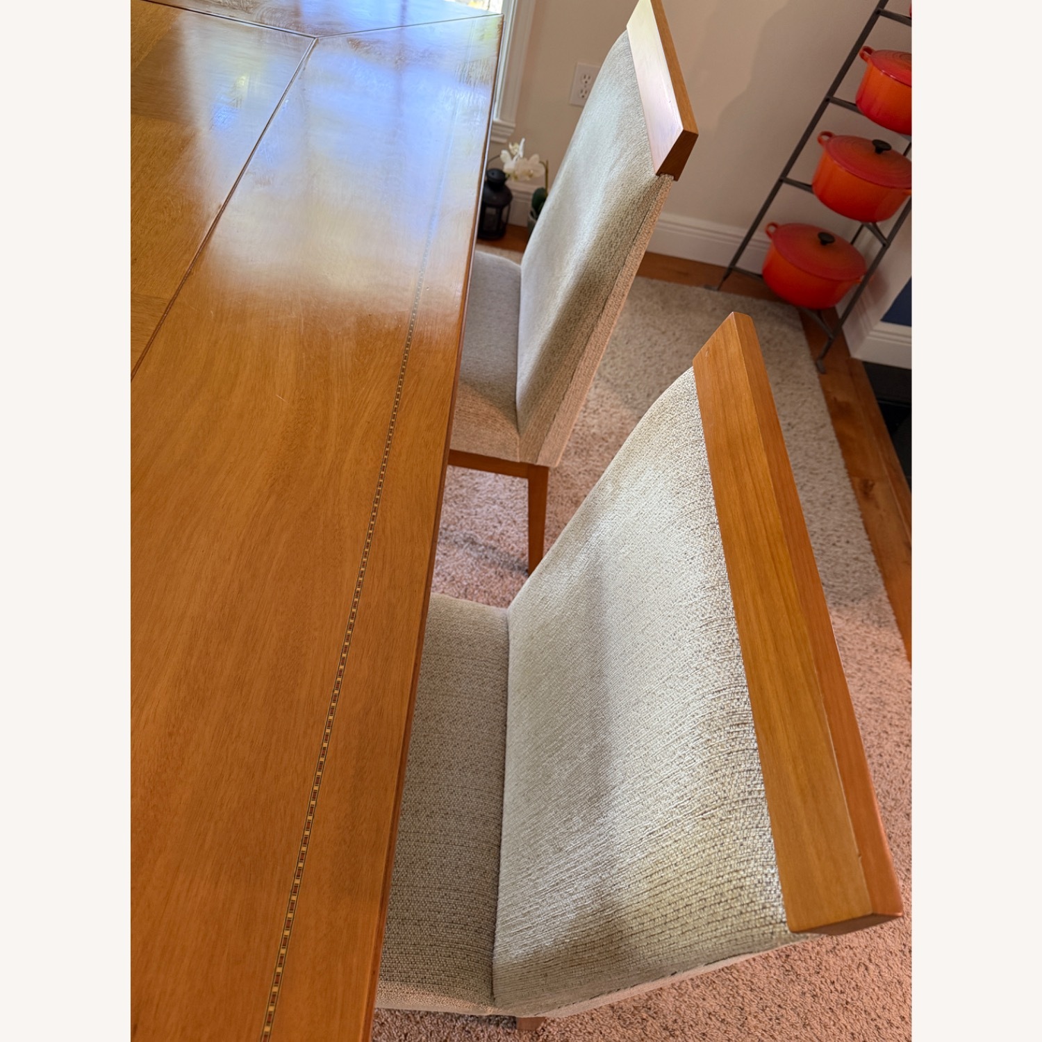 Solid Brazilian Wood Table and 6 Chairs Set - image-3