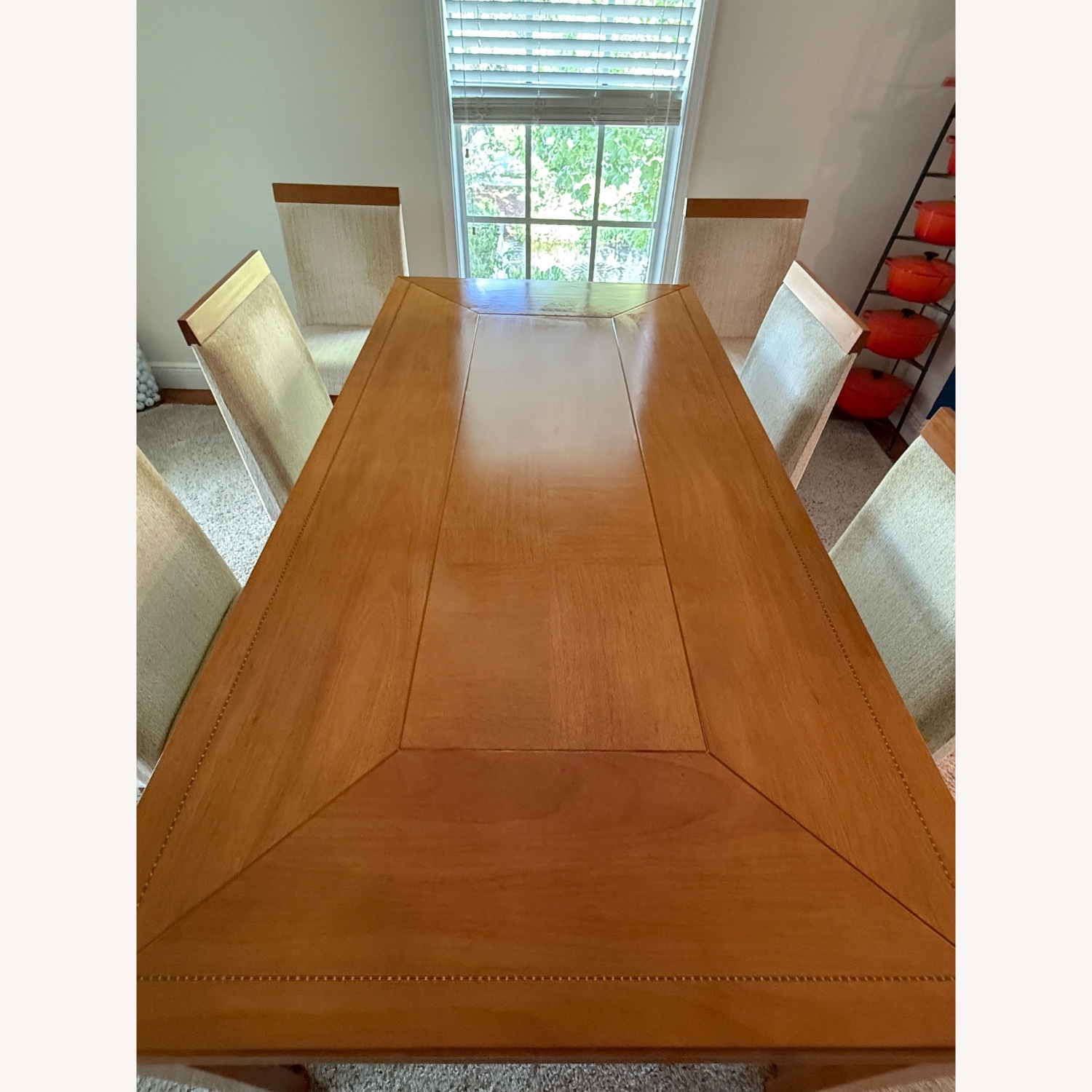 Solid Brazilian Wood Table and 6 Chairs Set - image-2