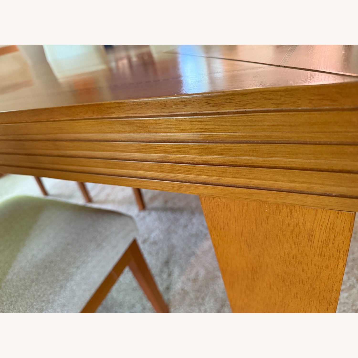 Solid Brazilian Wood Table and 6 Chairs Set - image-7