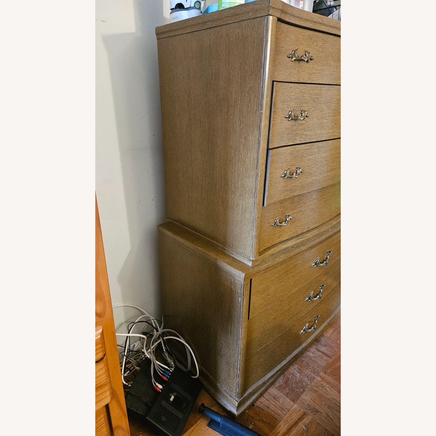 Vintage Hard Wood Dresser with 7 Roomy Drawers - image-2