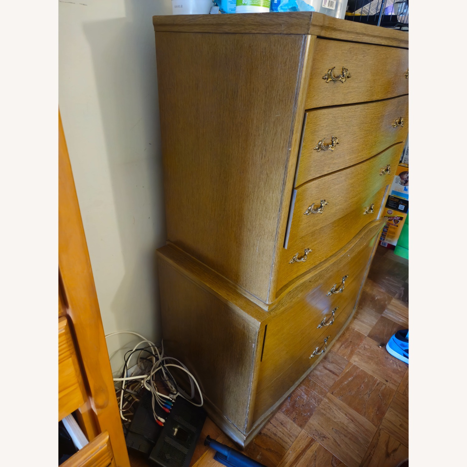 Vintage Hard Wood Dresser with 7 Roomy Drawers - image-4