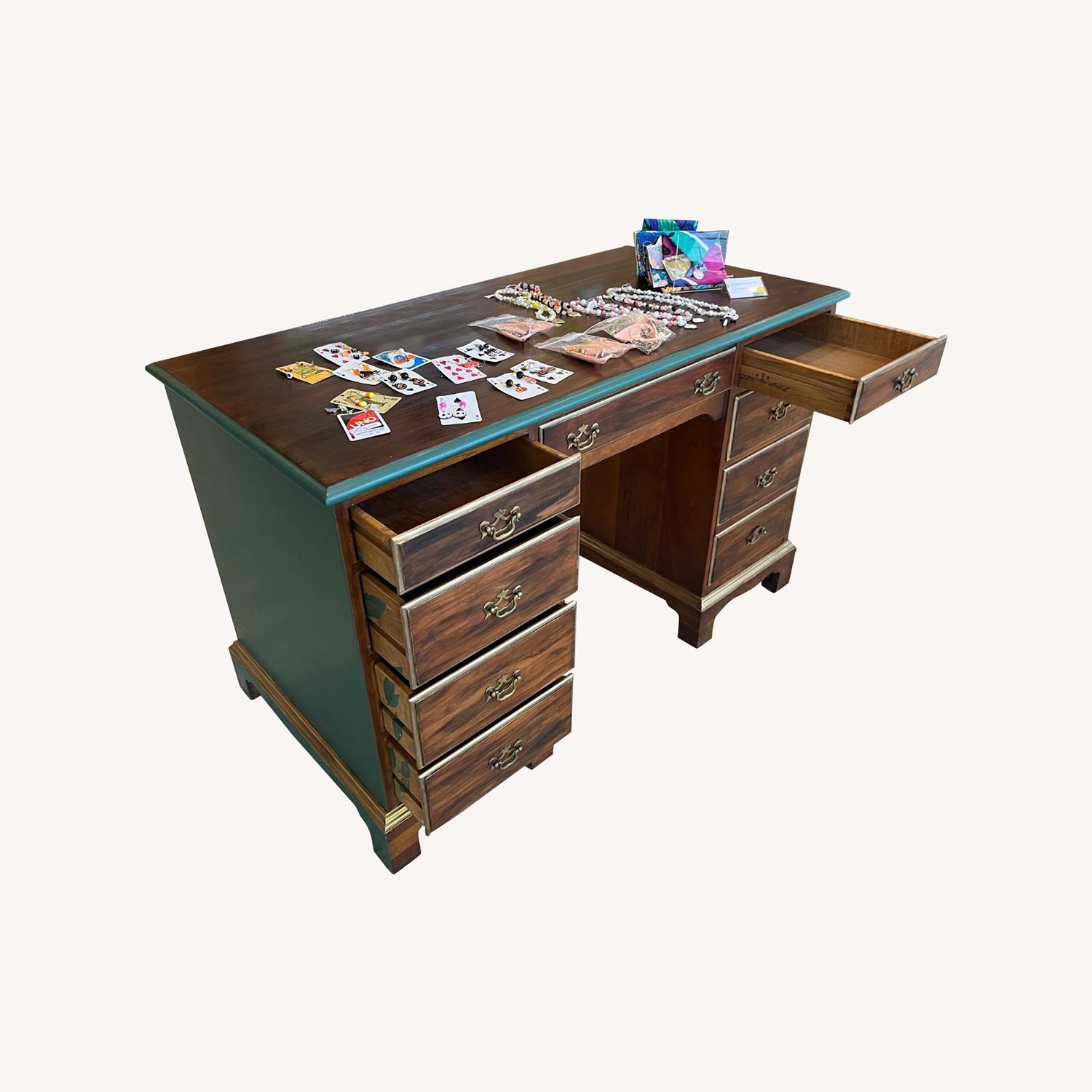 Refinished Artistic Vintage Stickley Desk - image-0