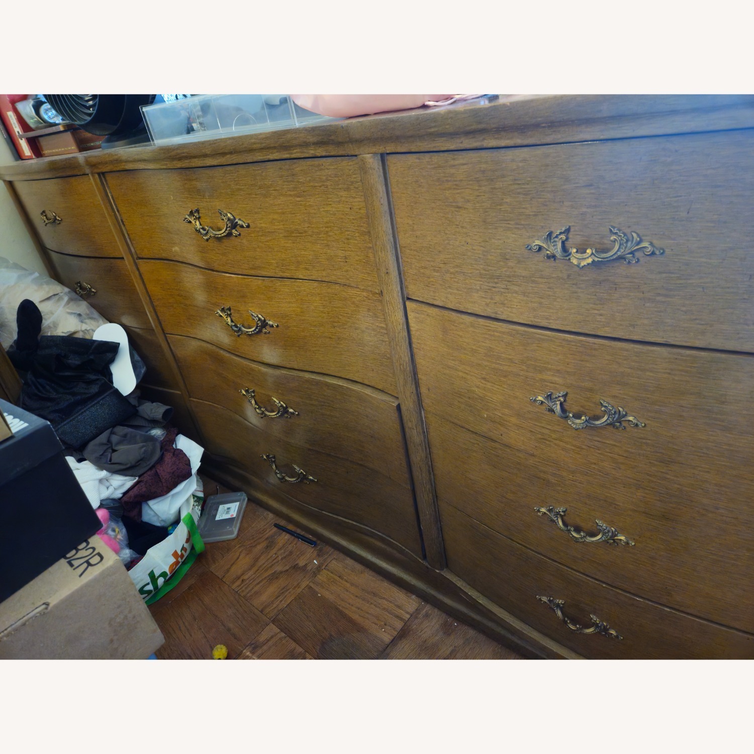 Vintage Wood 12 Drawer Dresser - image-6