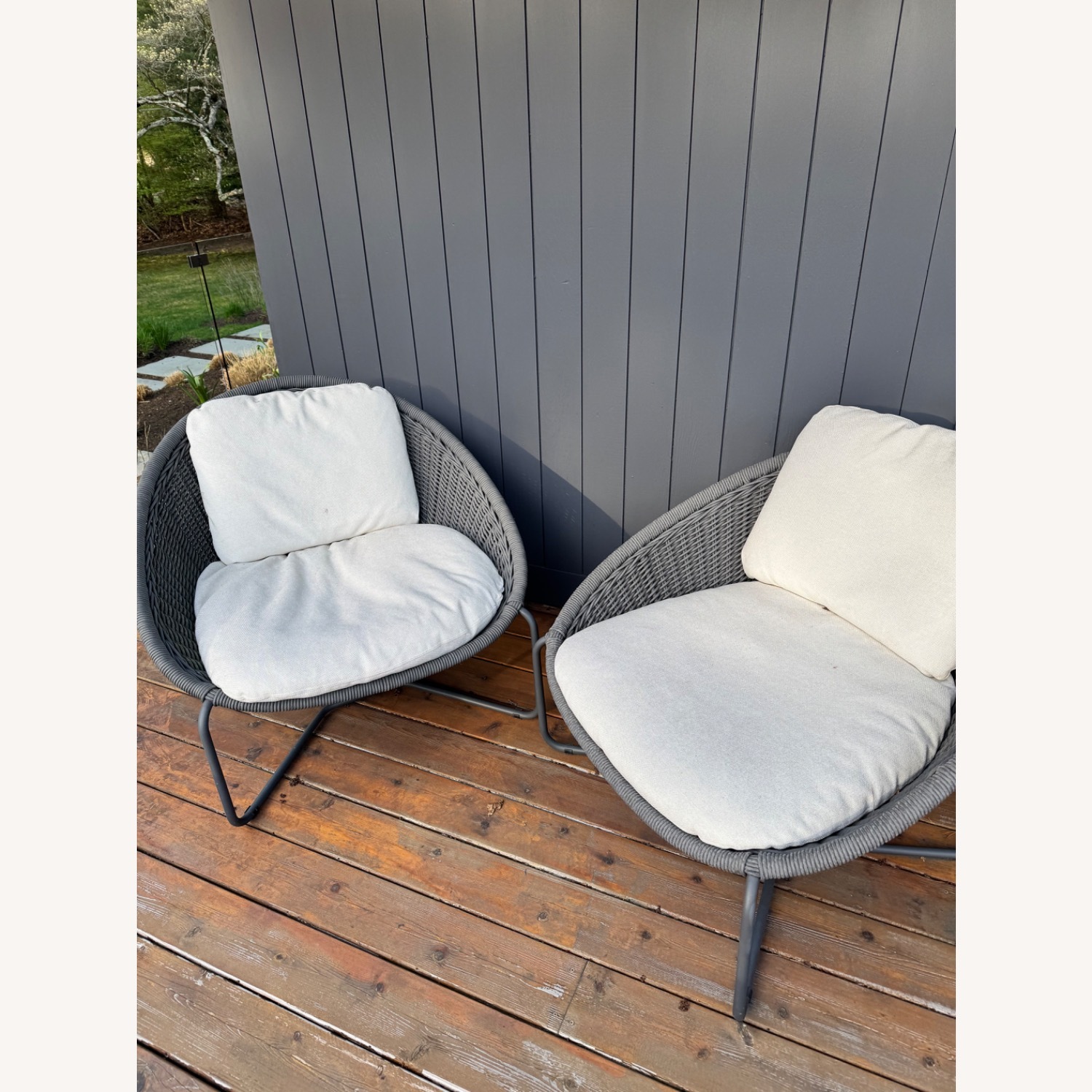 Morocco Outdoor Lounge Chairs Black  - image-2