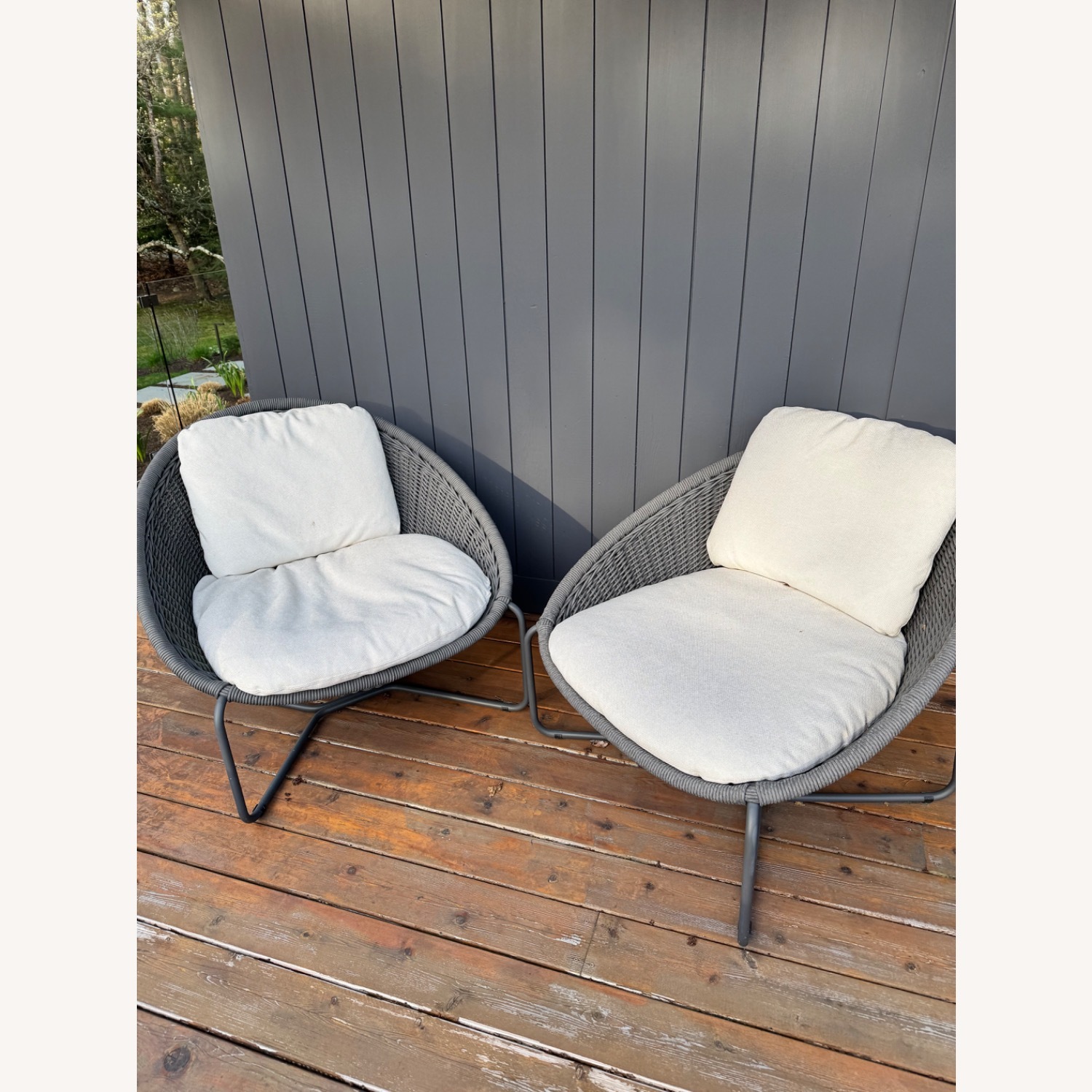Morocco Outdoor Lounge Chairs Black  - image-1