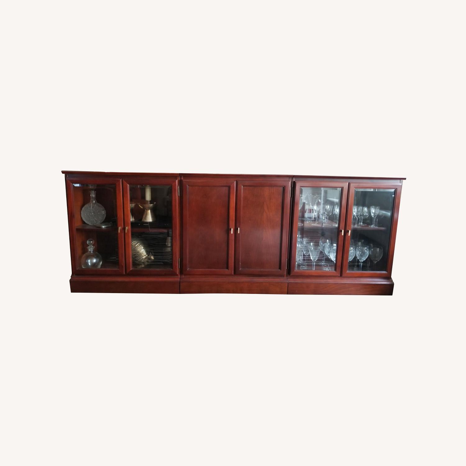 Bombay Company Wood and Glass Cabinets - image-0